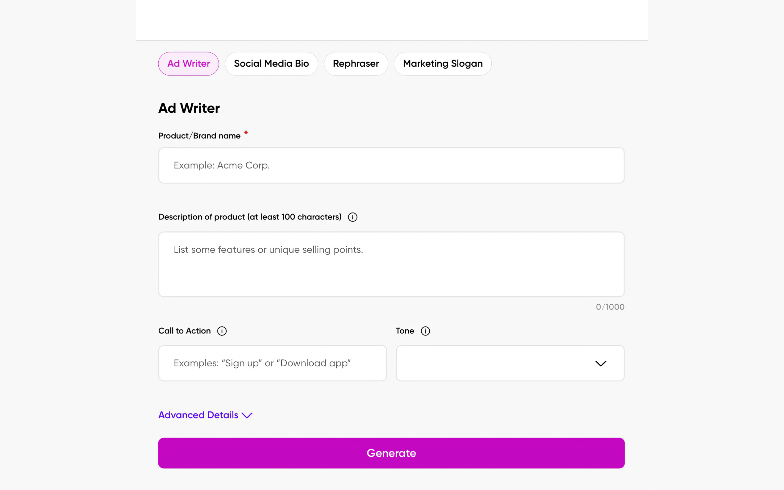 AI Writer by Picsart gallery image