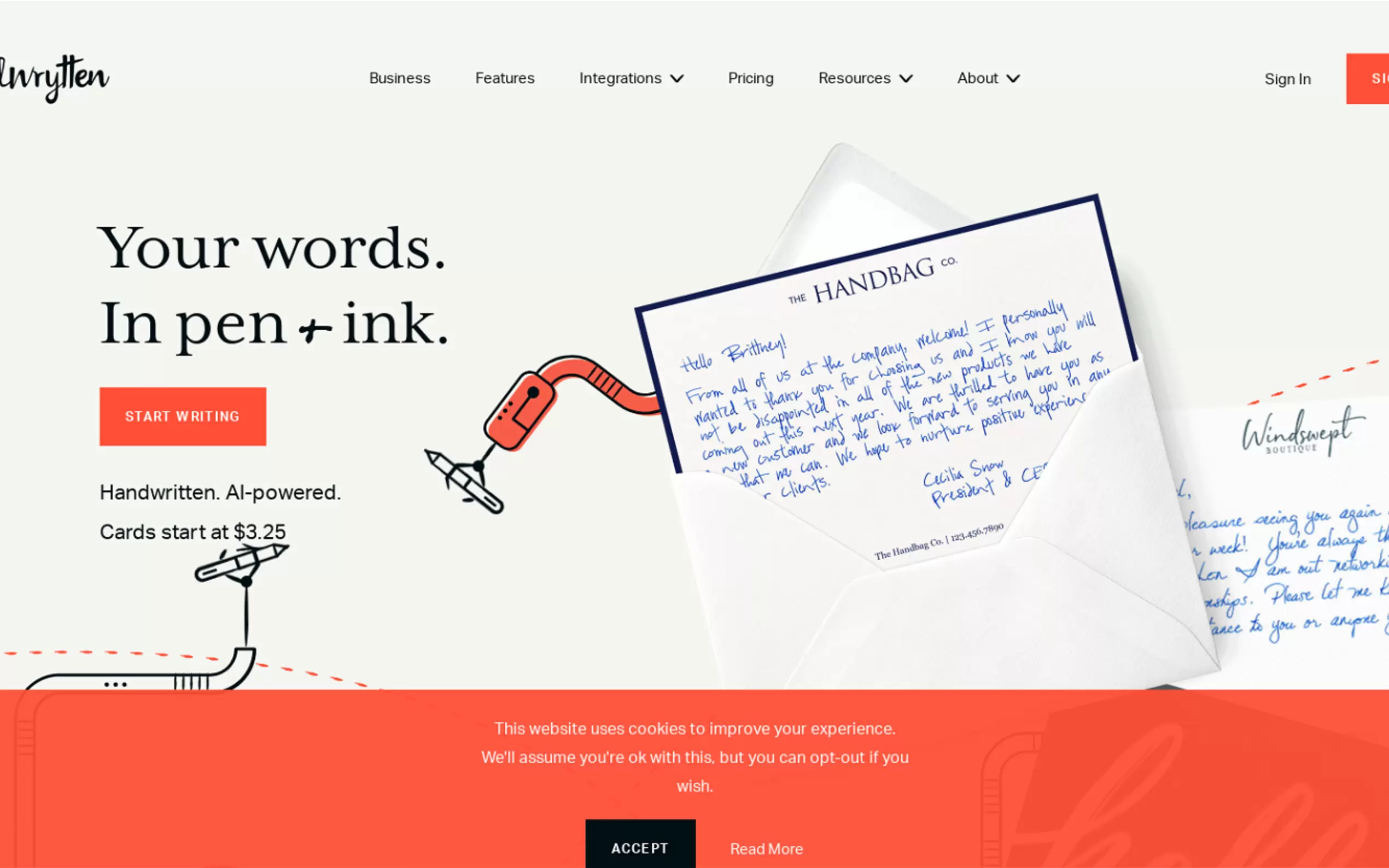 Handwrytten gallery image