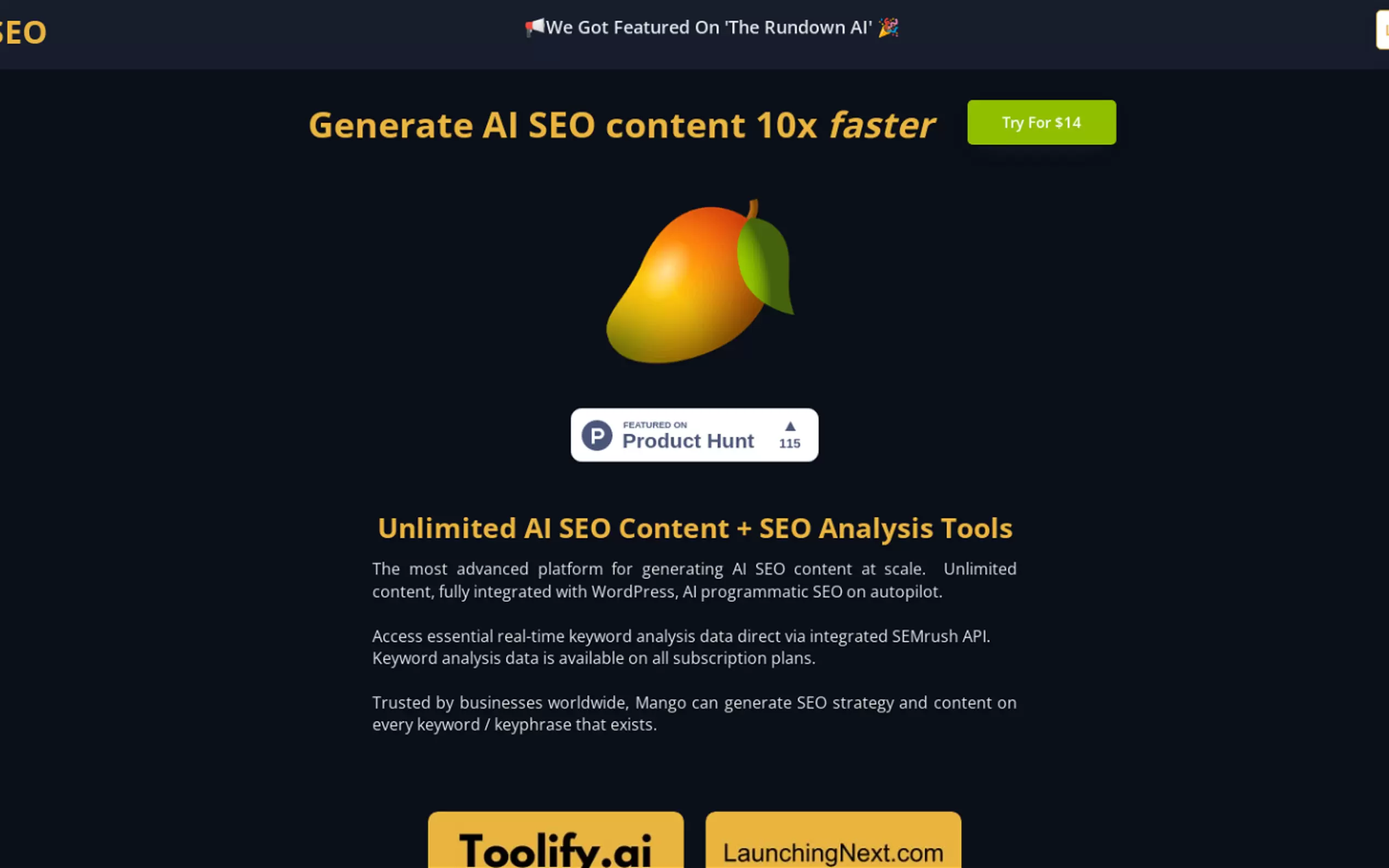 Mango SEO AI gallery image