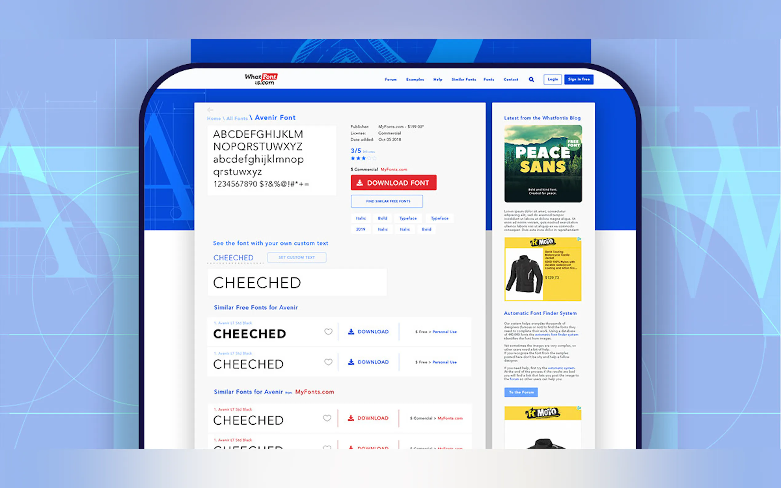 What font is gallery image