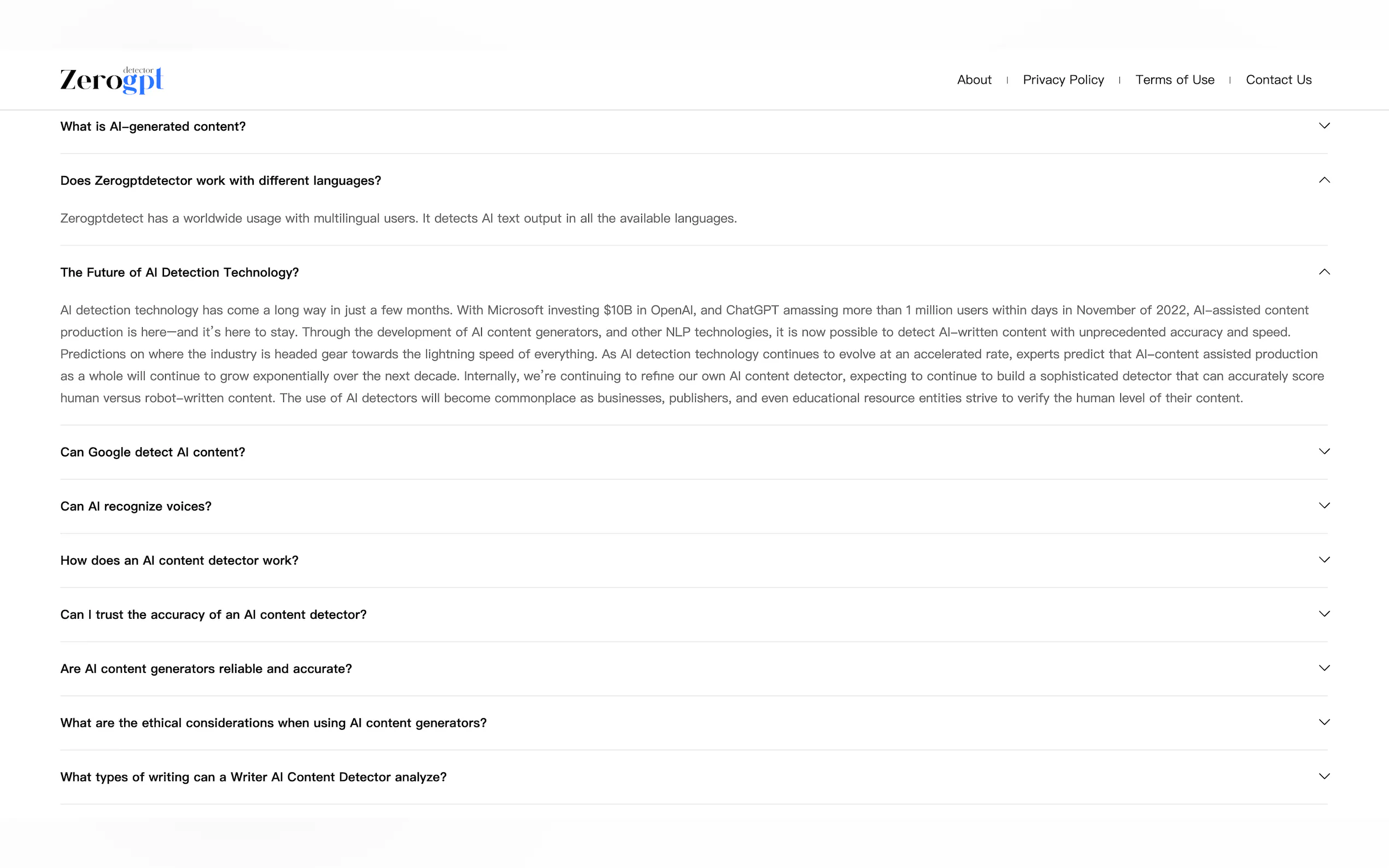 ZeroGPT Detector gallery image