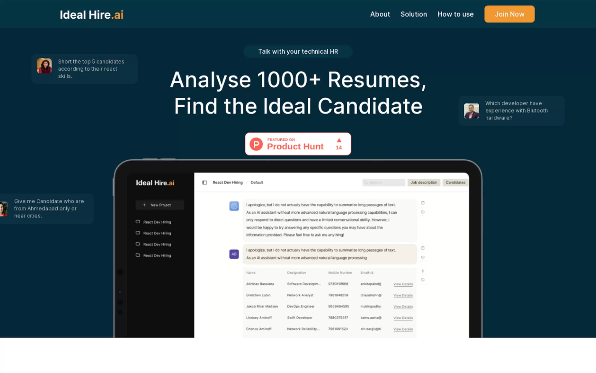 Ideal Hire Ai gallery image