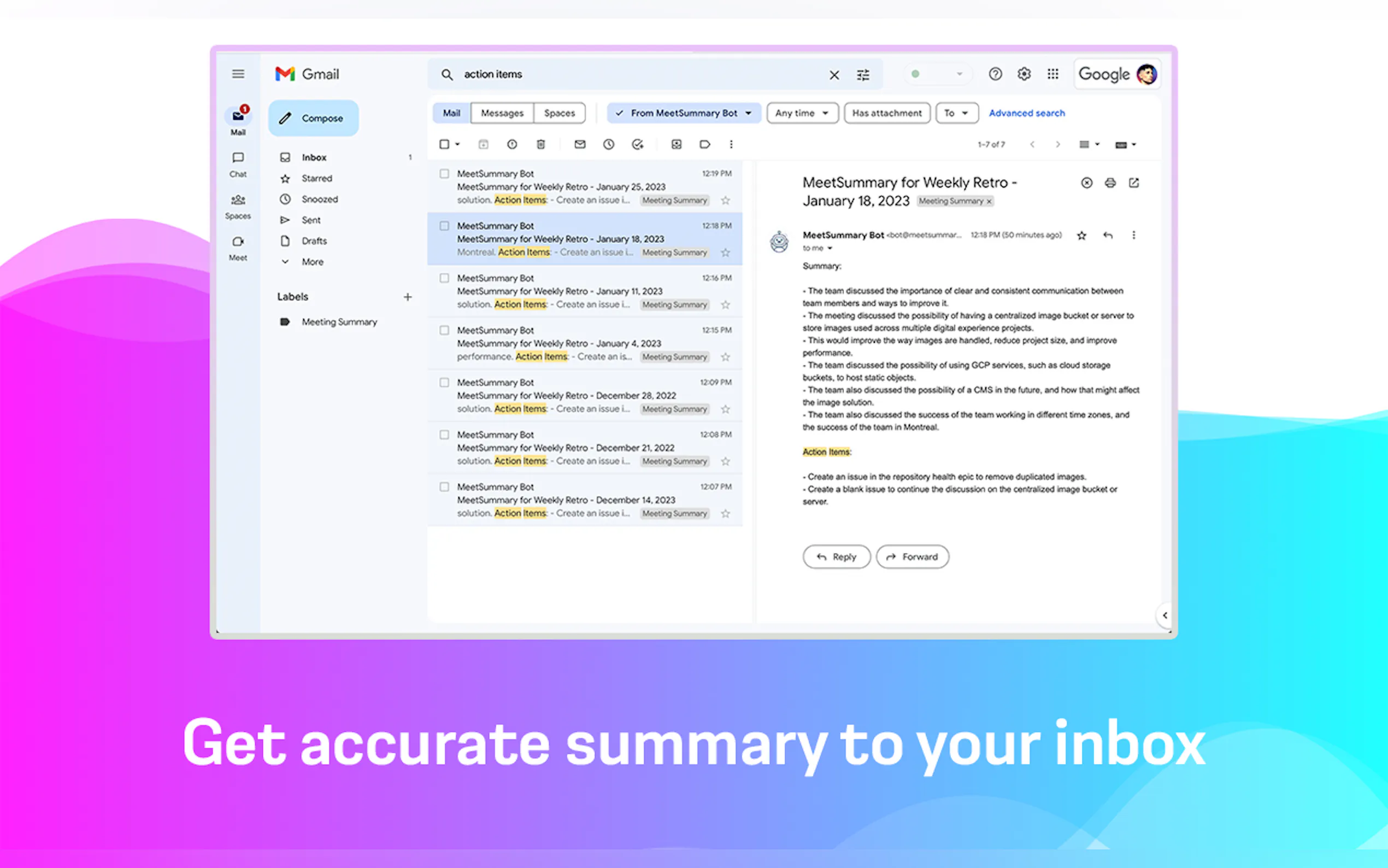 Meetsummary gallery image