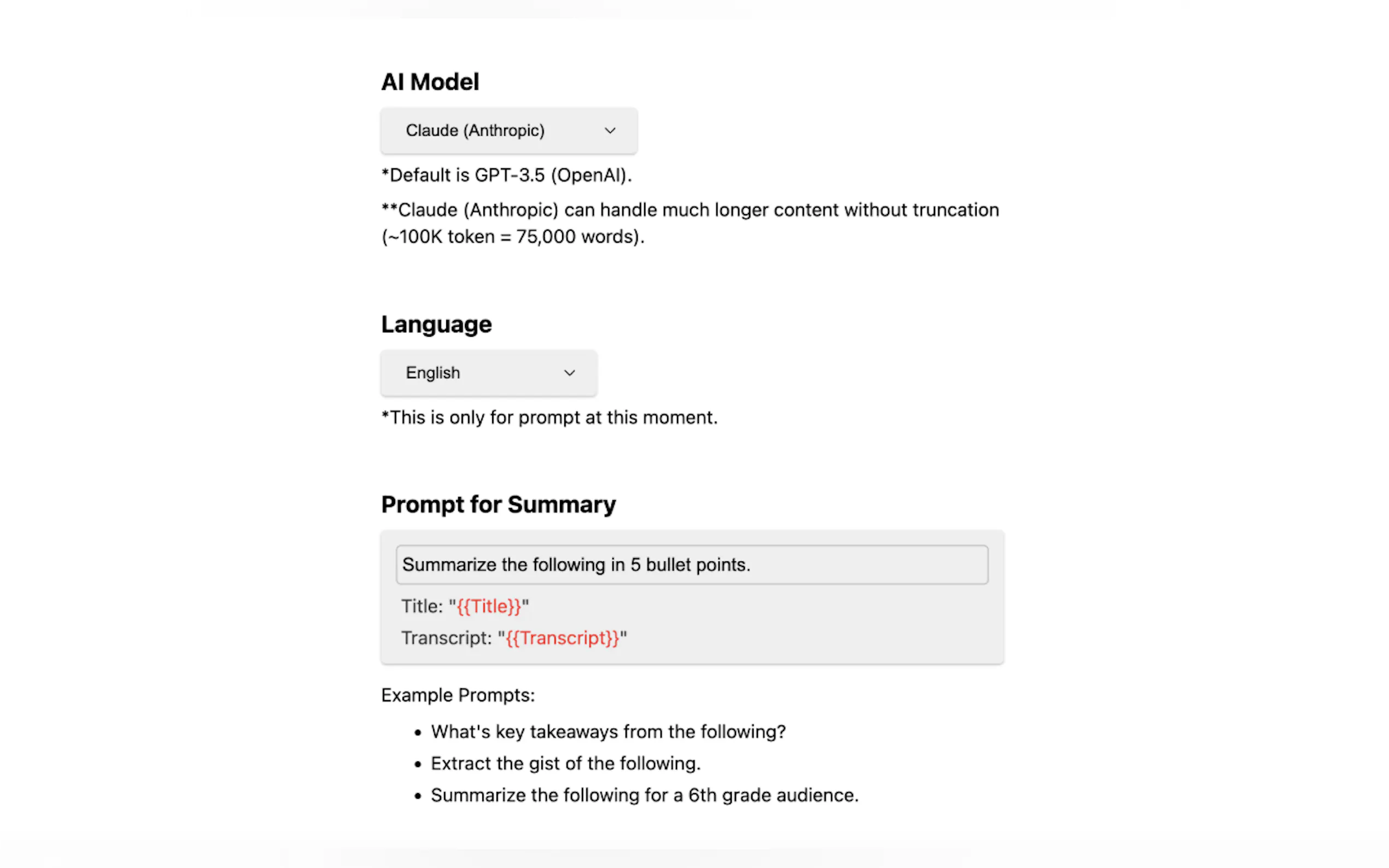 YouTube Summary with Claude gallery image