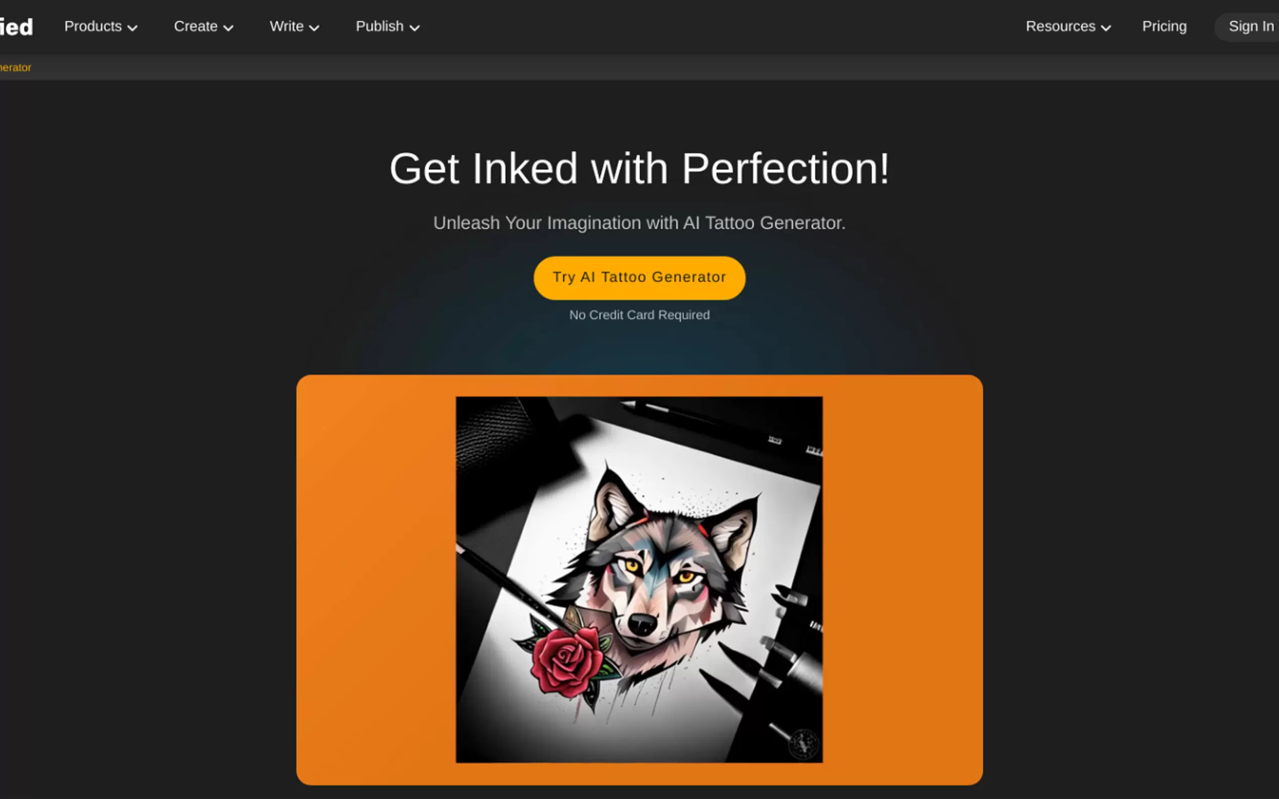 AI Tattoo Generator by simplified gallery image