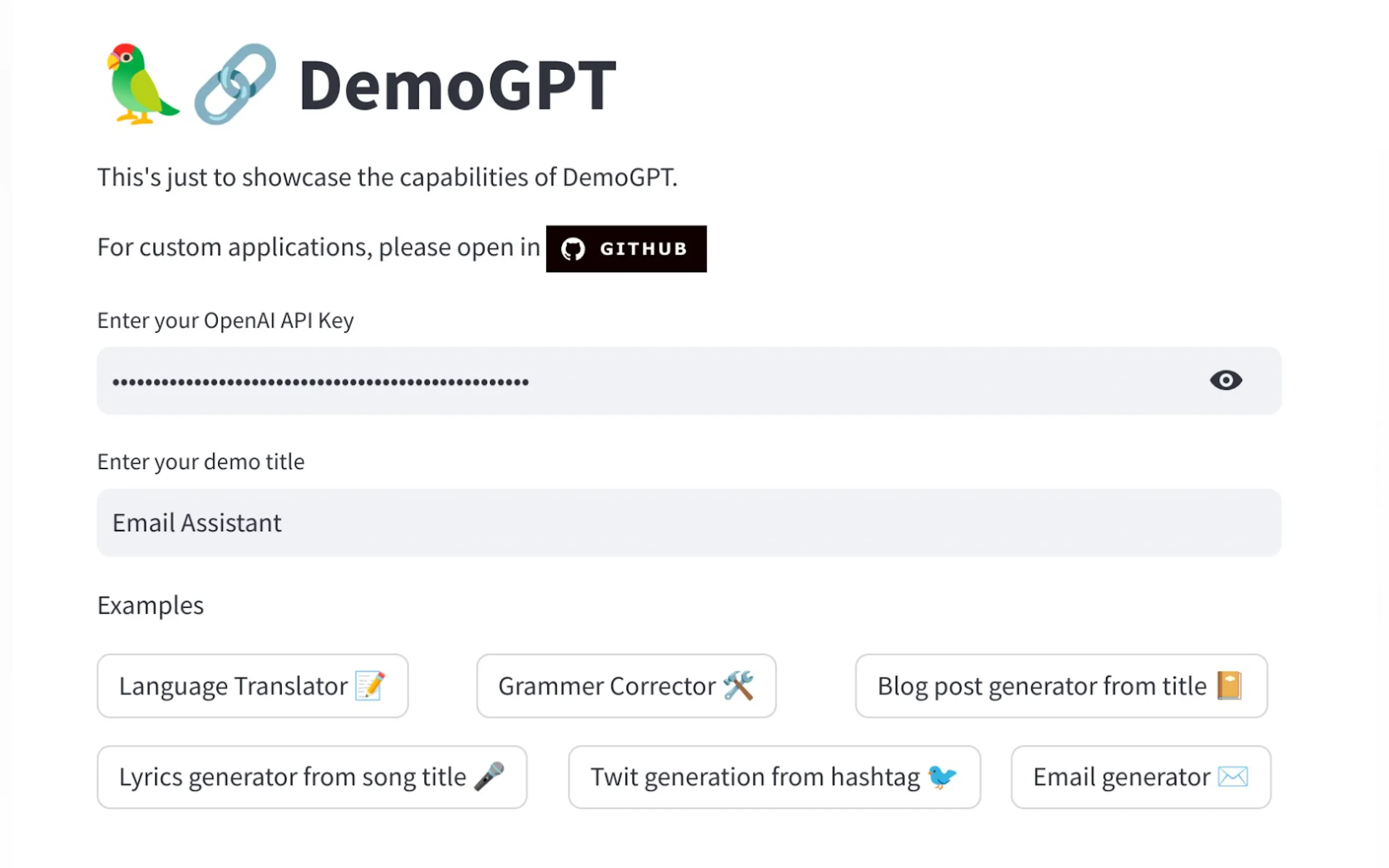 DemoGPT gallery image