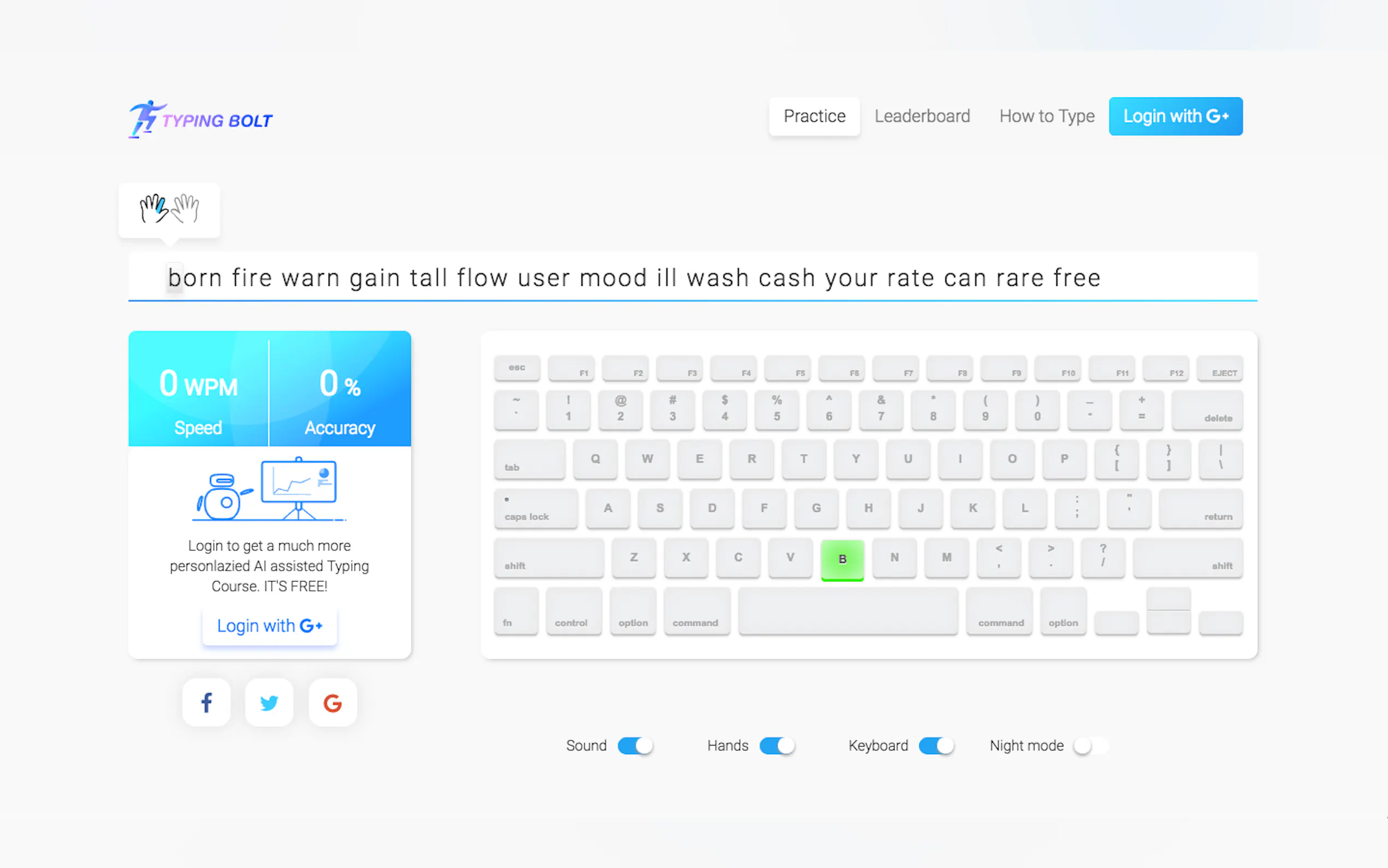 Typing Bolt gallery image