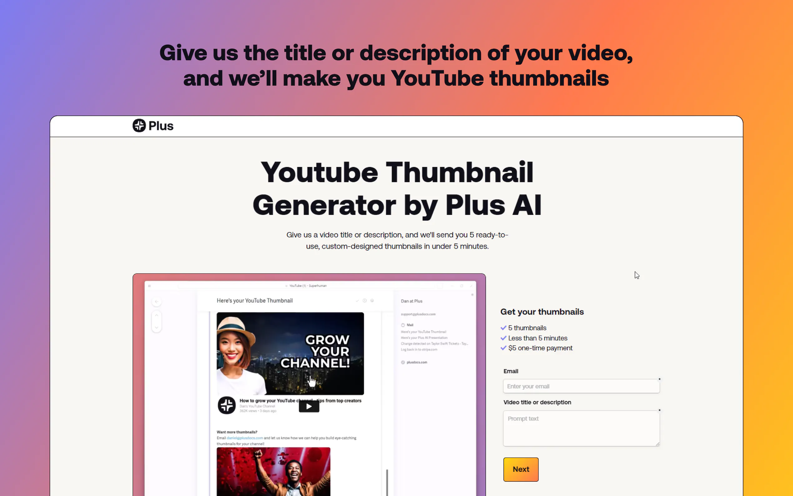 AI YouTube Thumbnails gallery image