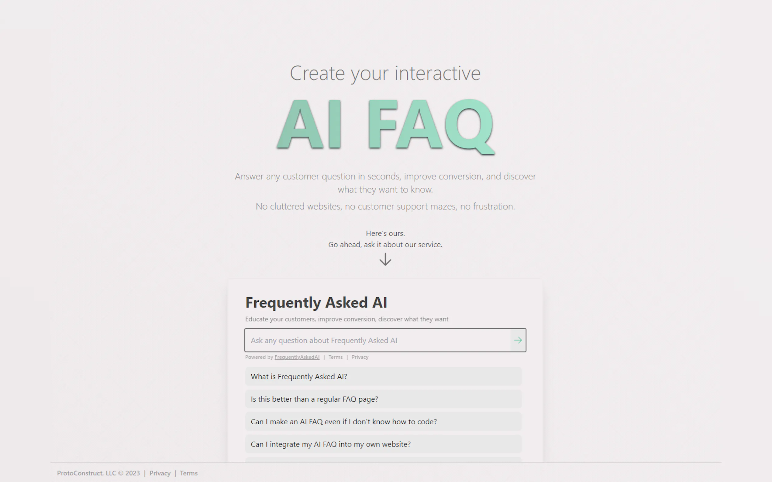 FrequentlyAskedAI gallery image