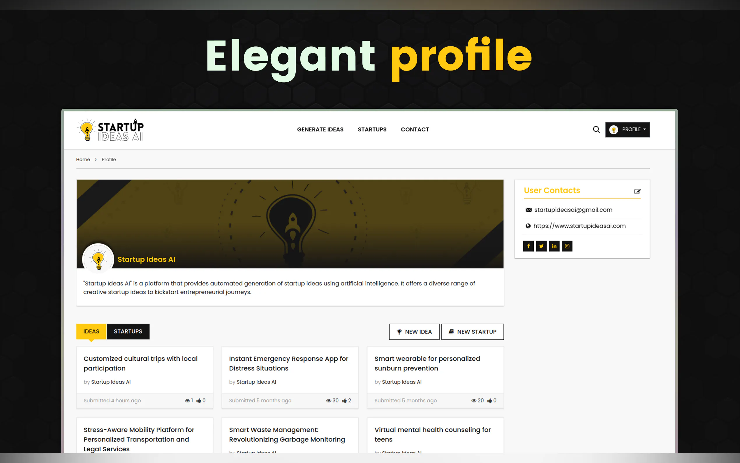 Startup Ideas AI gallery image