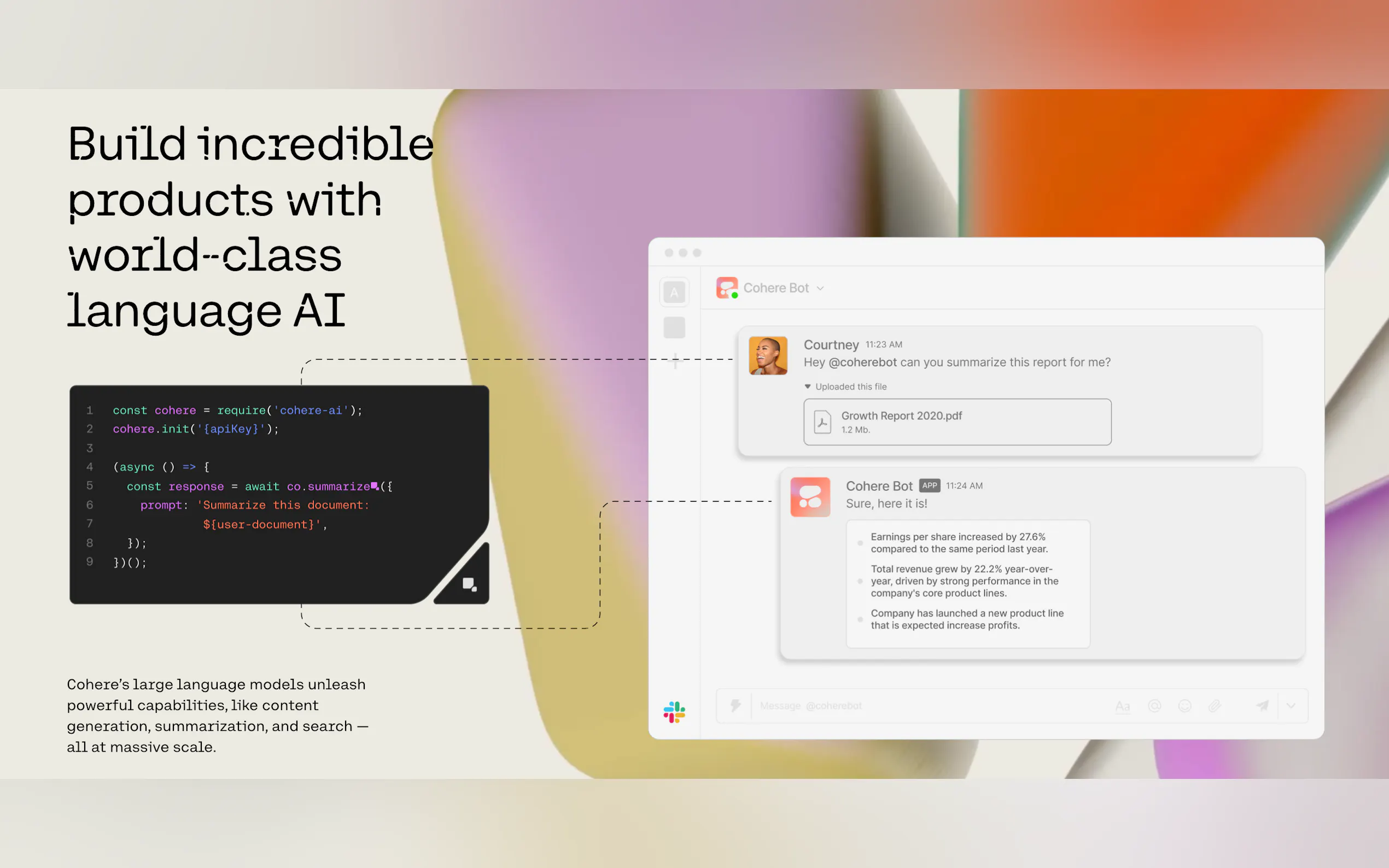 Cohere - class language AI gallery image