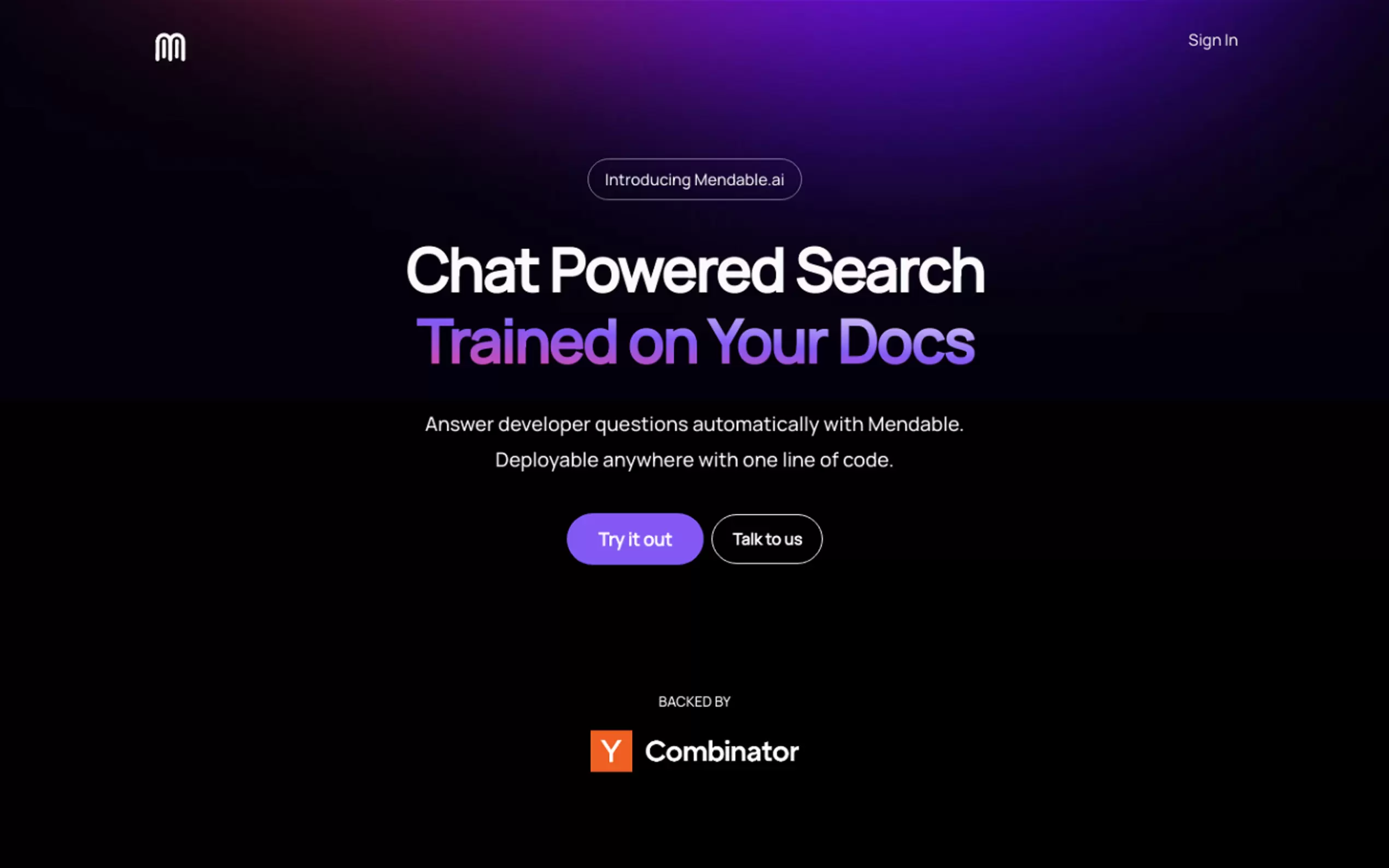 Mendable gallery image