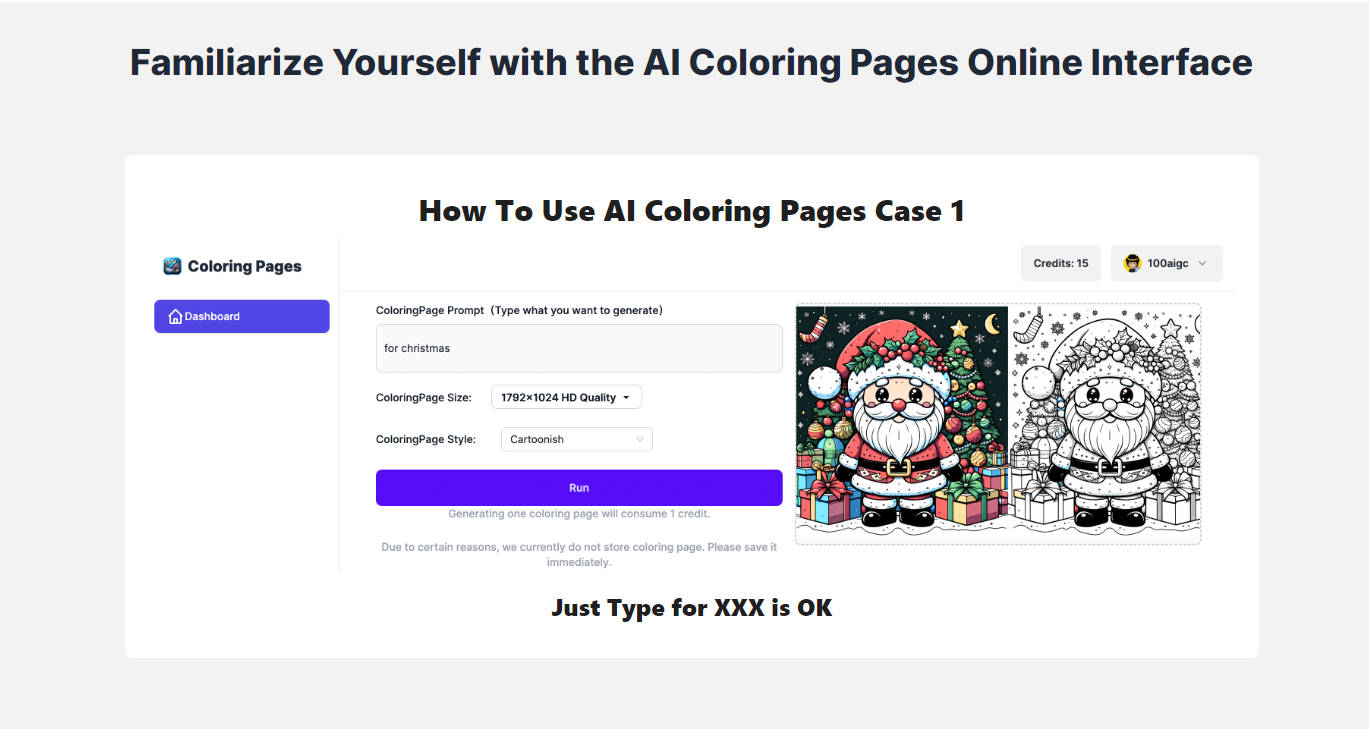 AI Coloring Pages gallery image