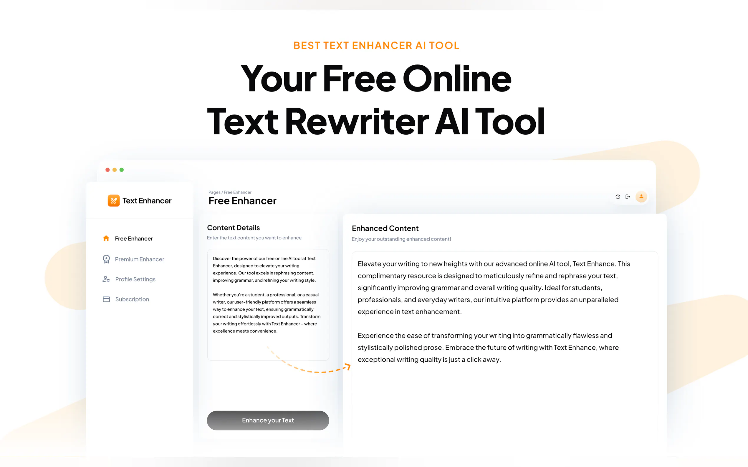 Text Enhancer AI gallery image