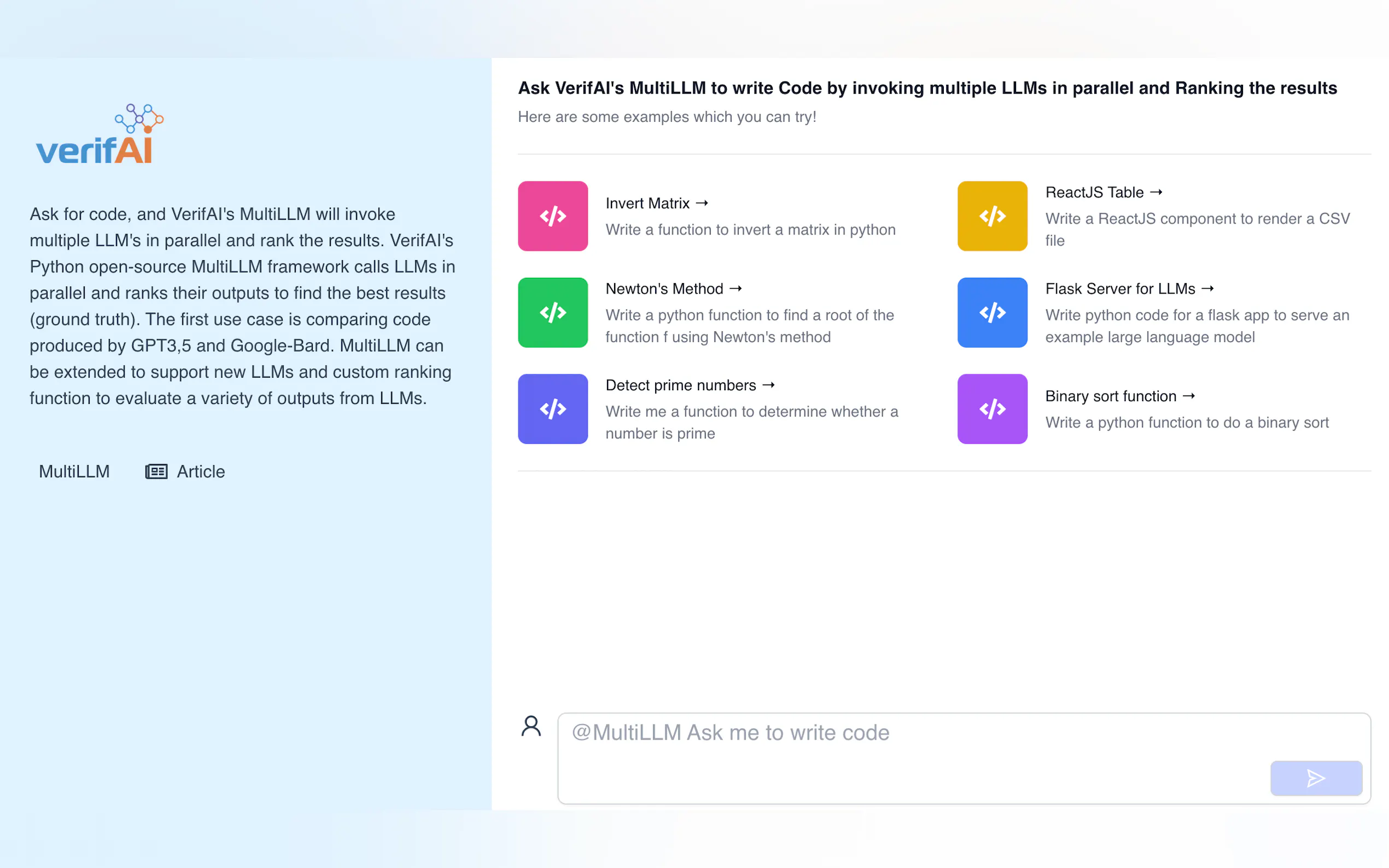 VerifAI's MultiLLM gallery image