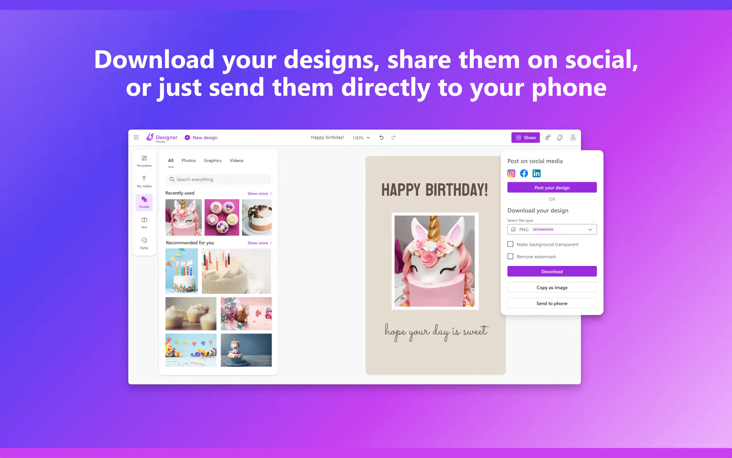 Microsoft Designer gallery image