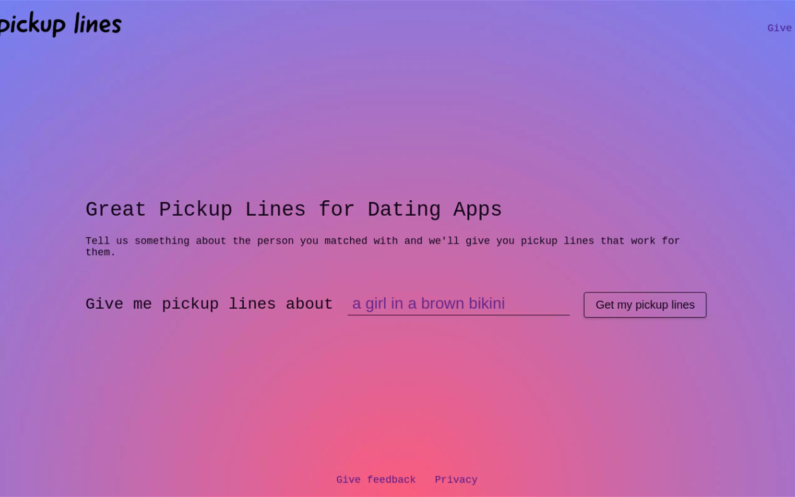 Pickup lines gallery image