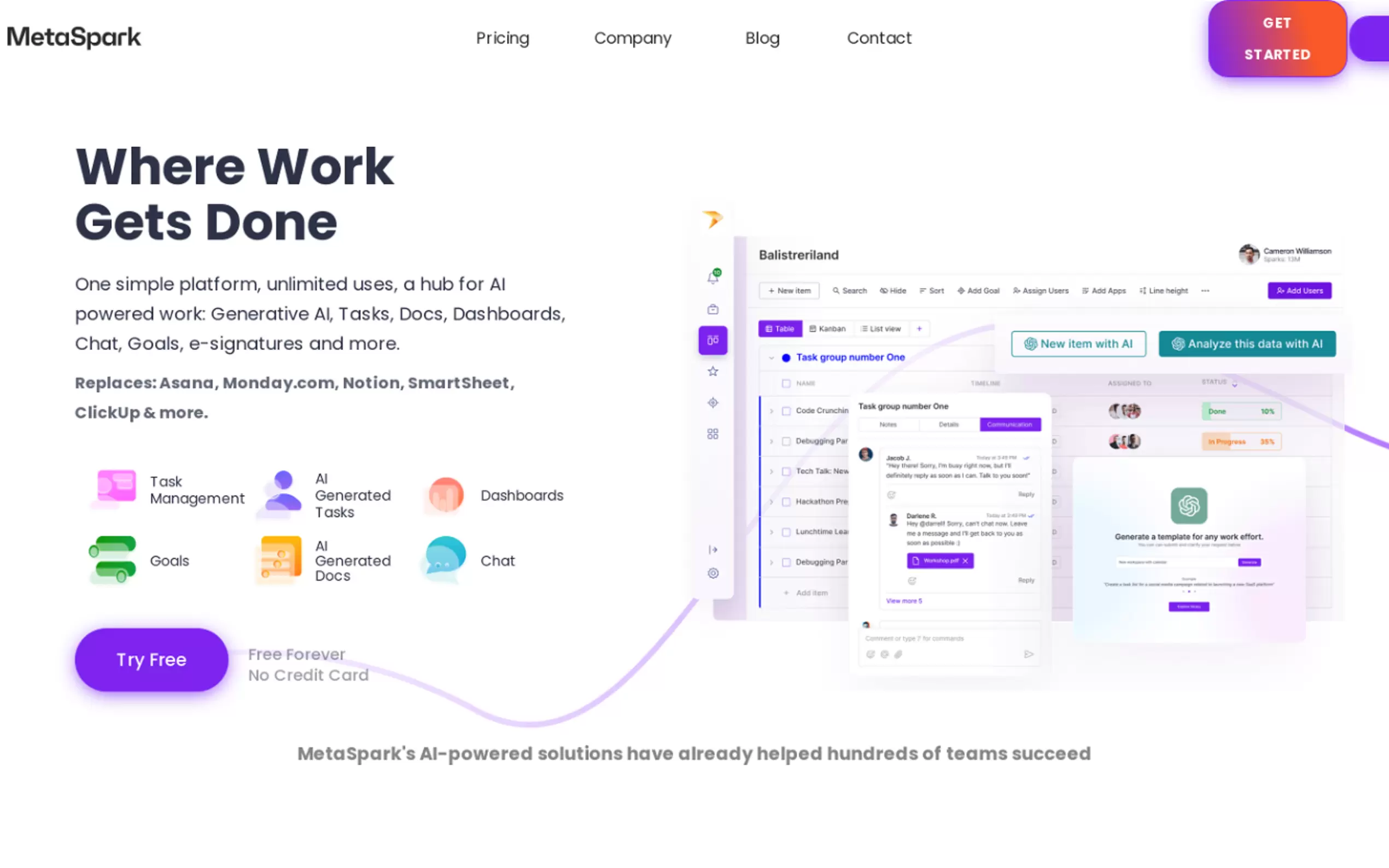 MetaSpark gallery image