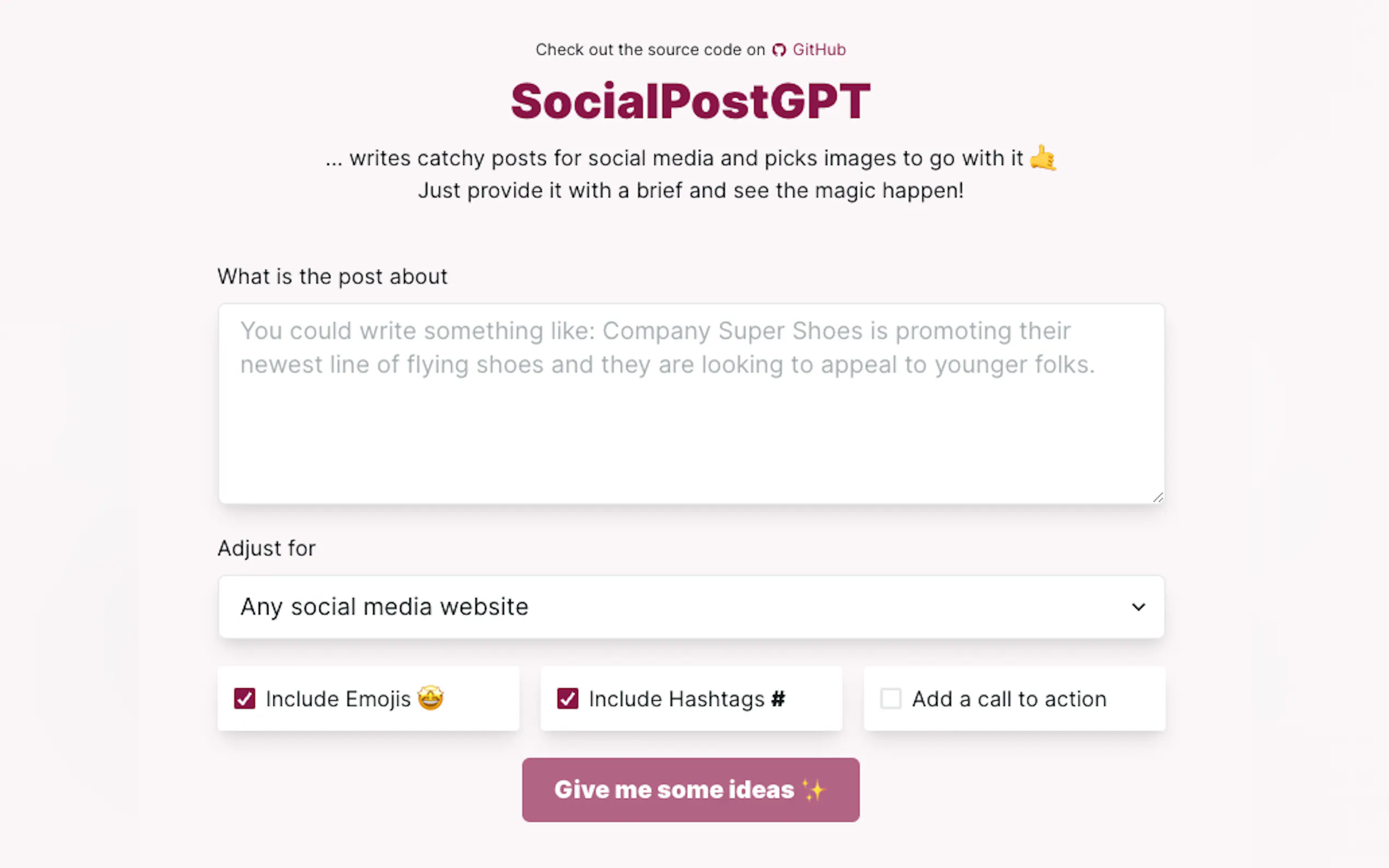 SocialPostGPT gallery image
