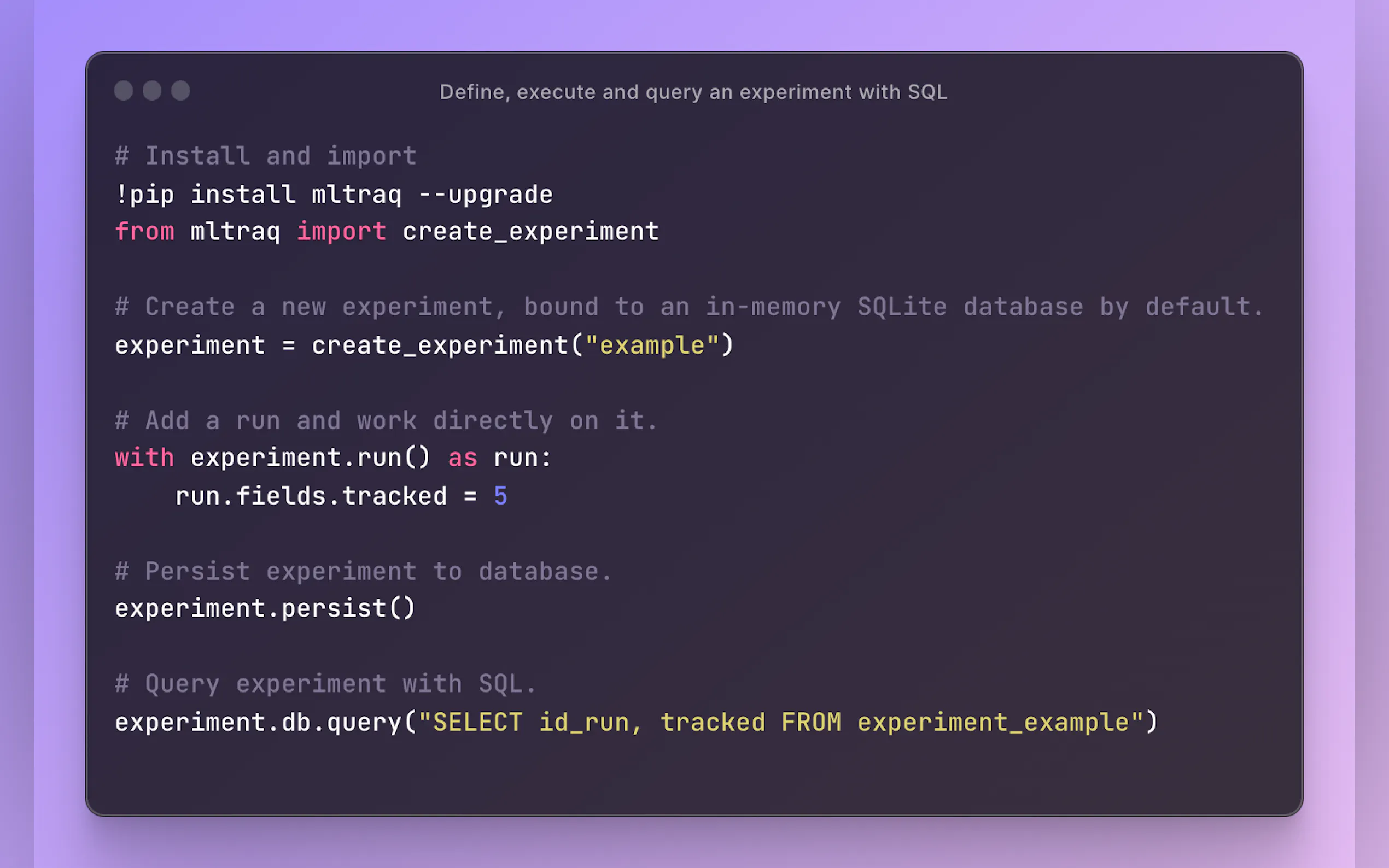 MLtraq gallery image