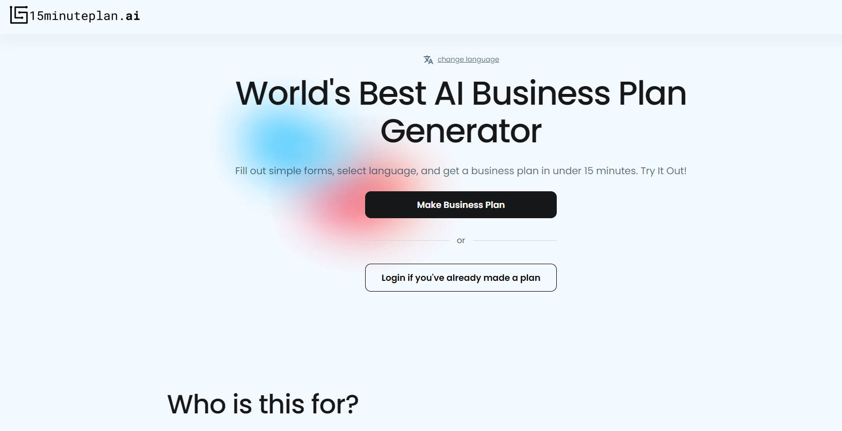 15minuteplan.ai gallery image