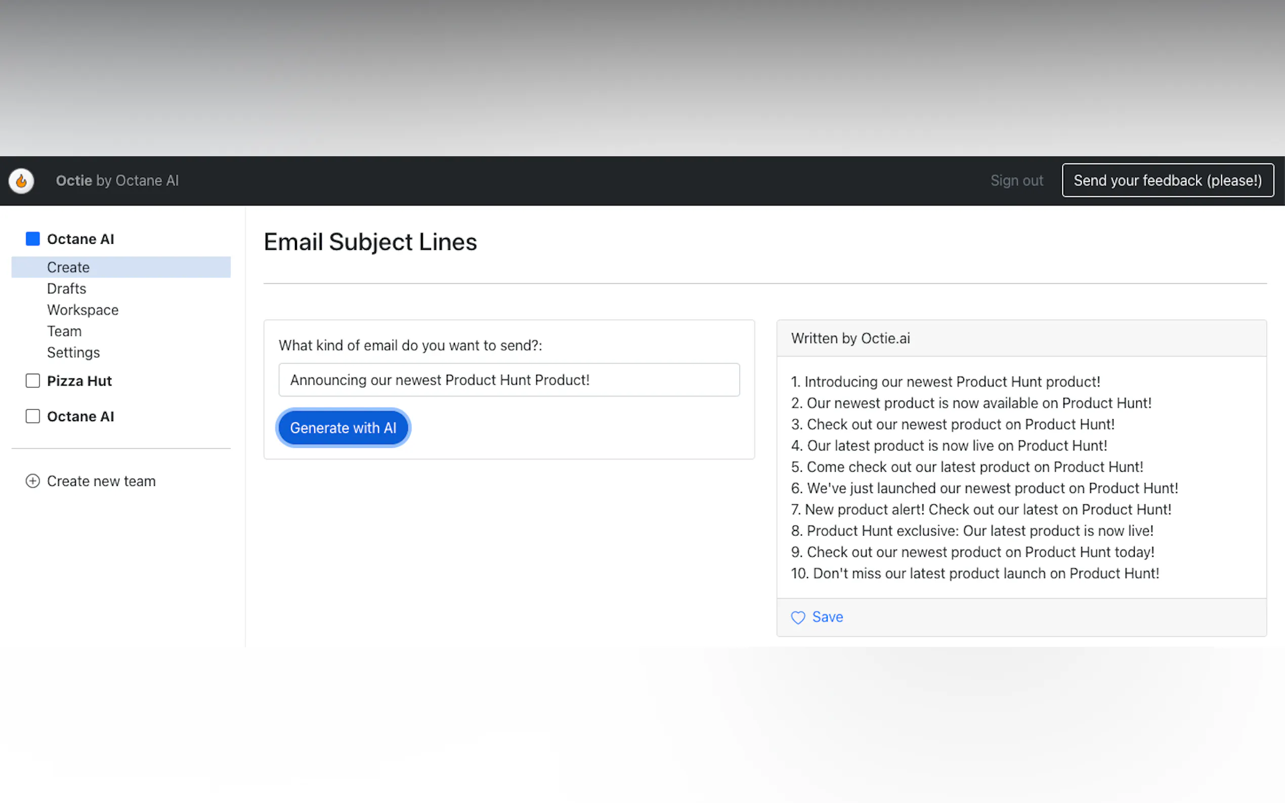 Octie.ai gallery image