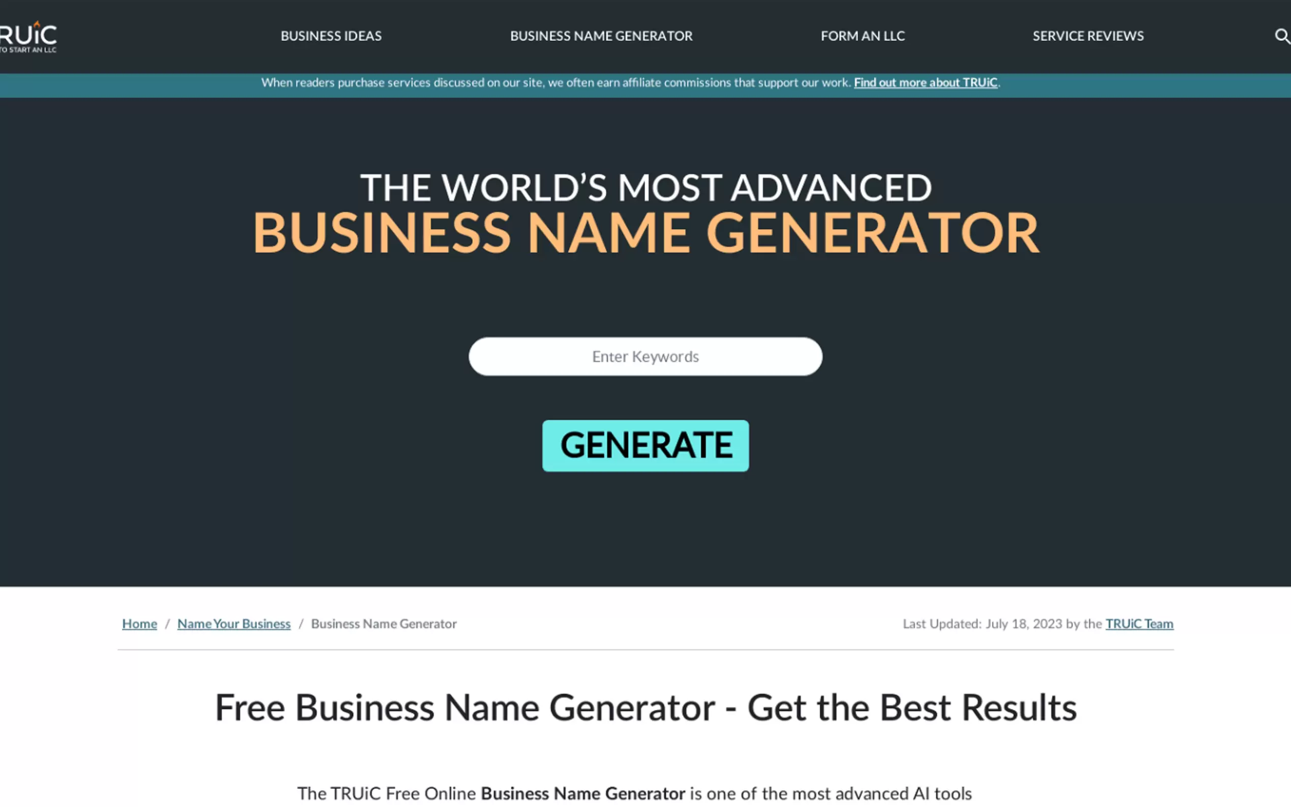 Free Business Name Generator gallery image