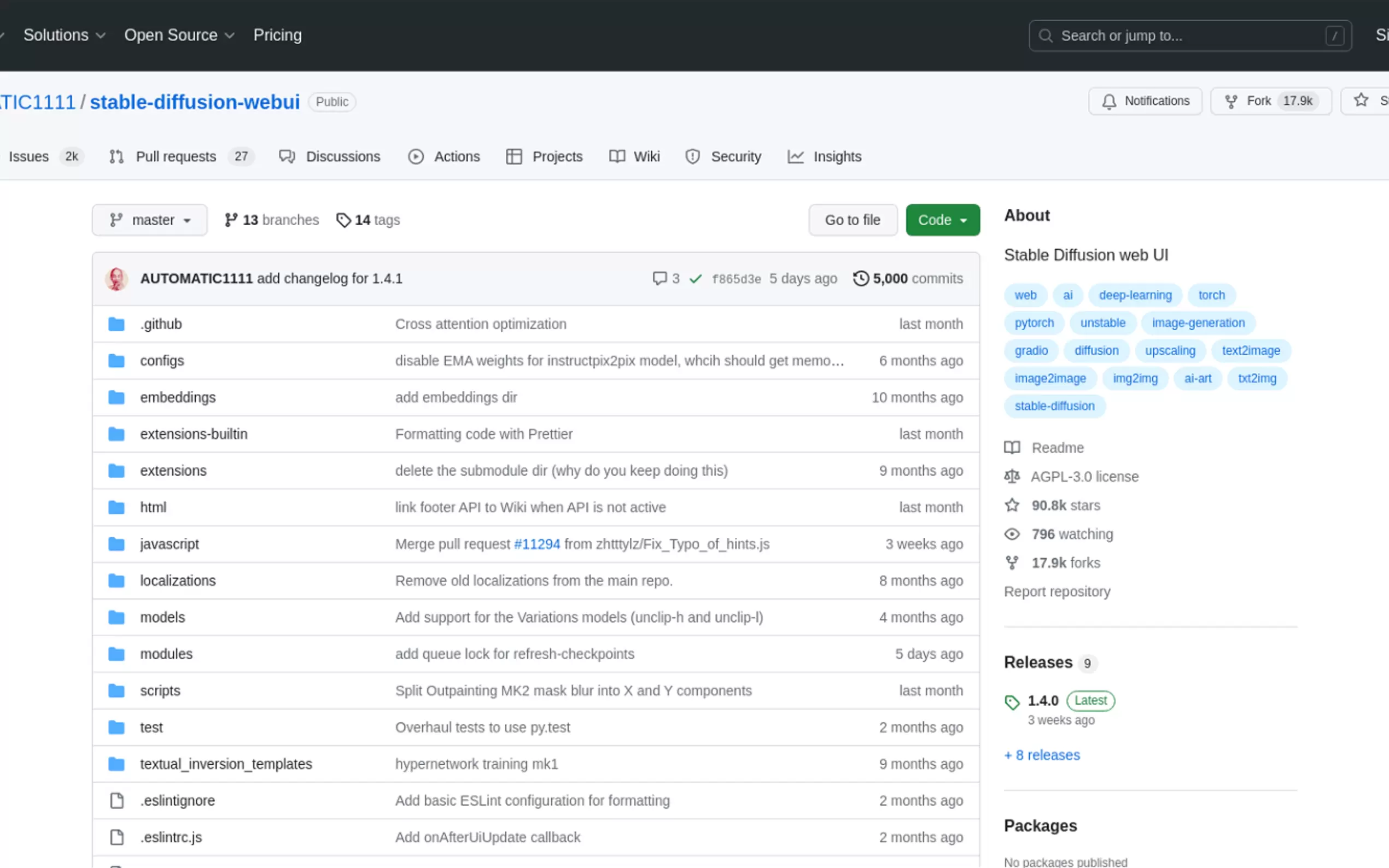 Stable Diffusion WEB UI gallery image
