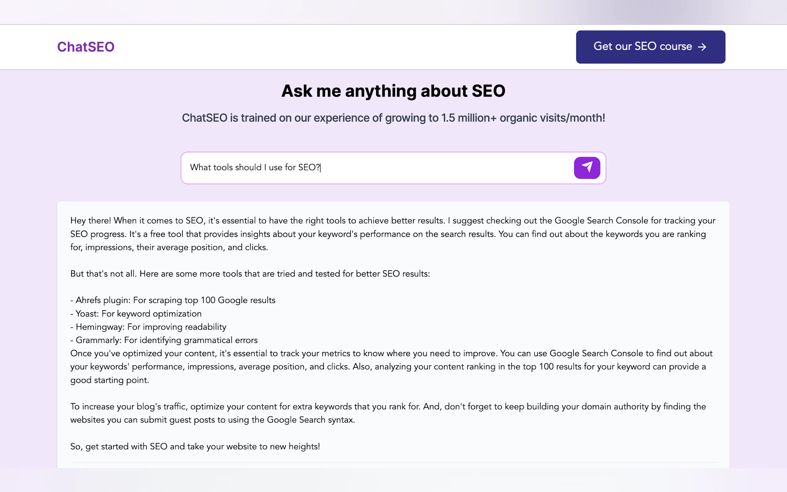 ChatSEO gallery image