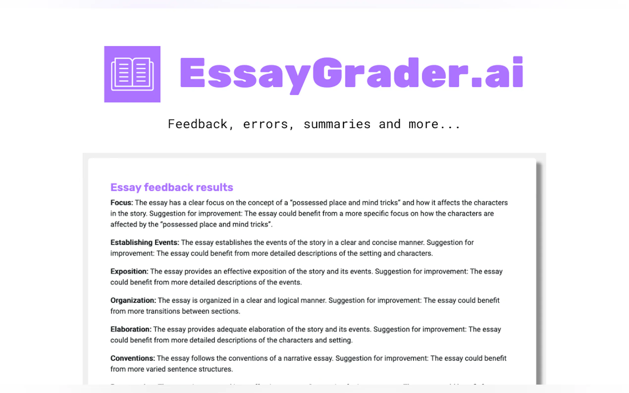EssayGrader gallery image
