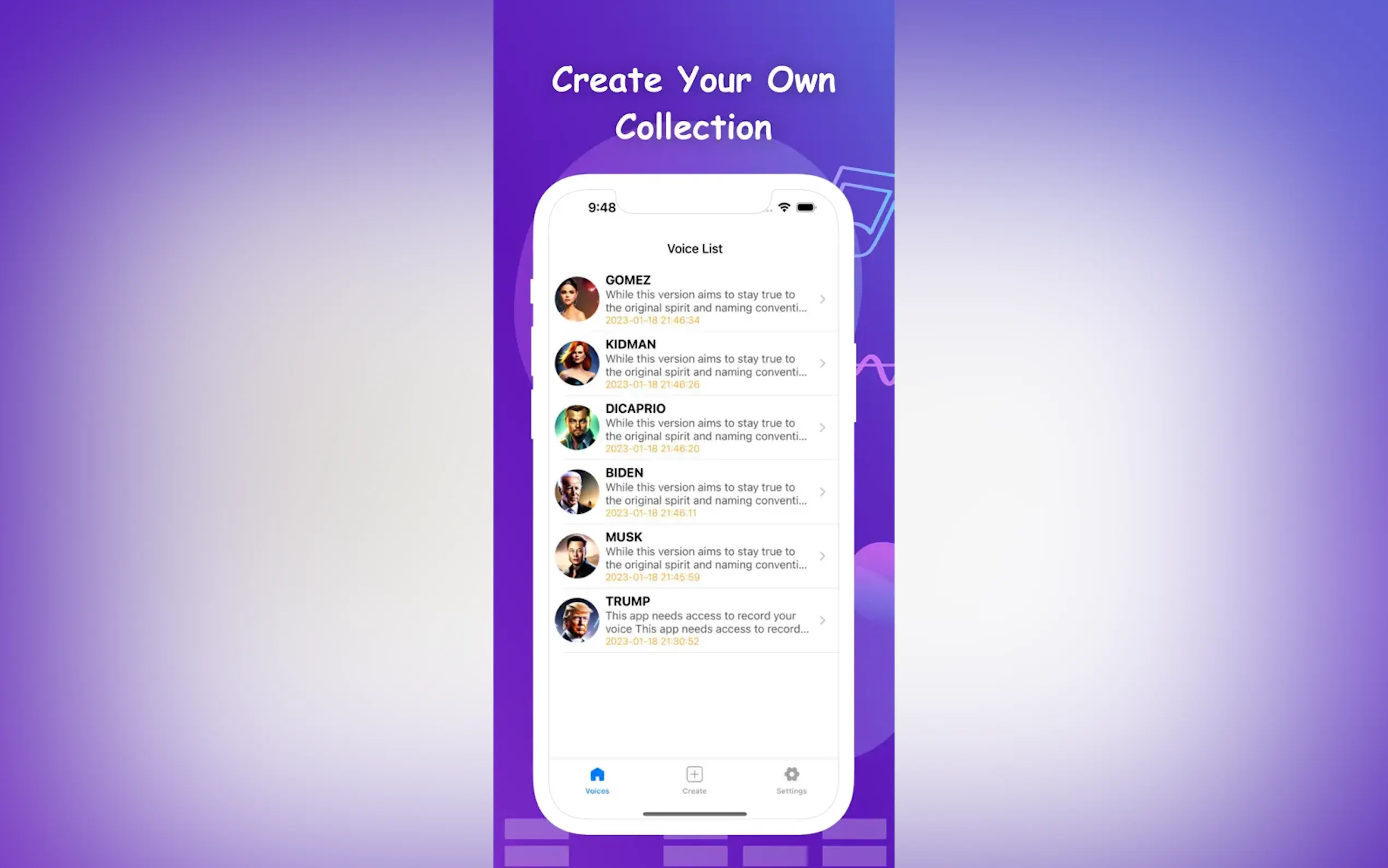 Celebrity Voice Changer gallery image