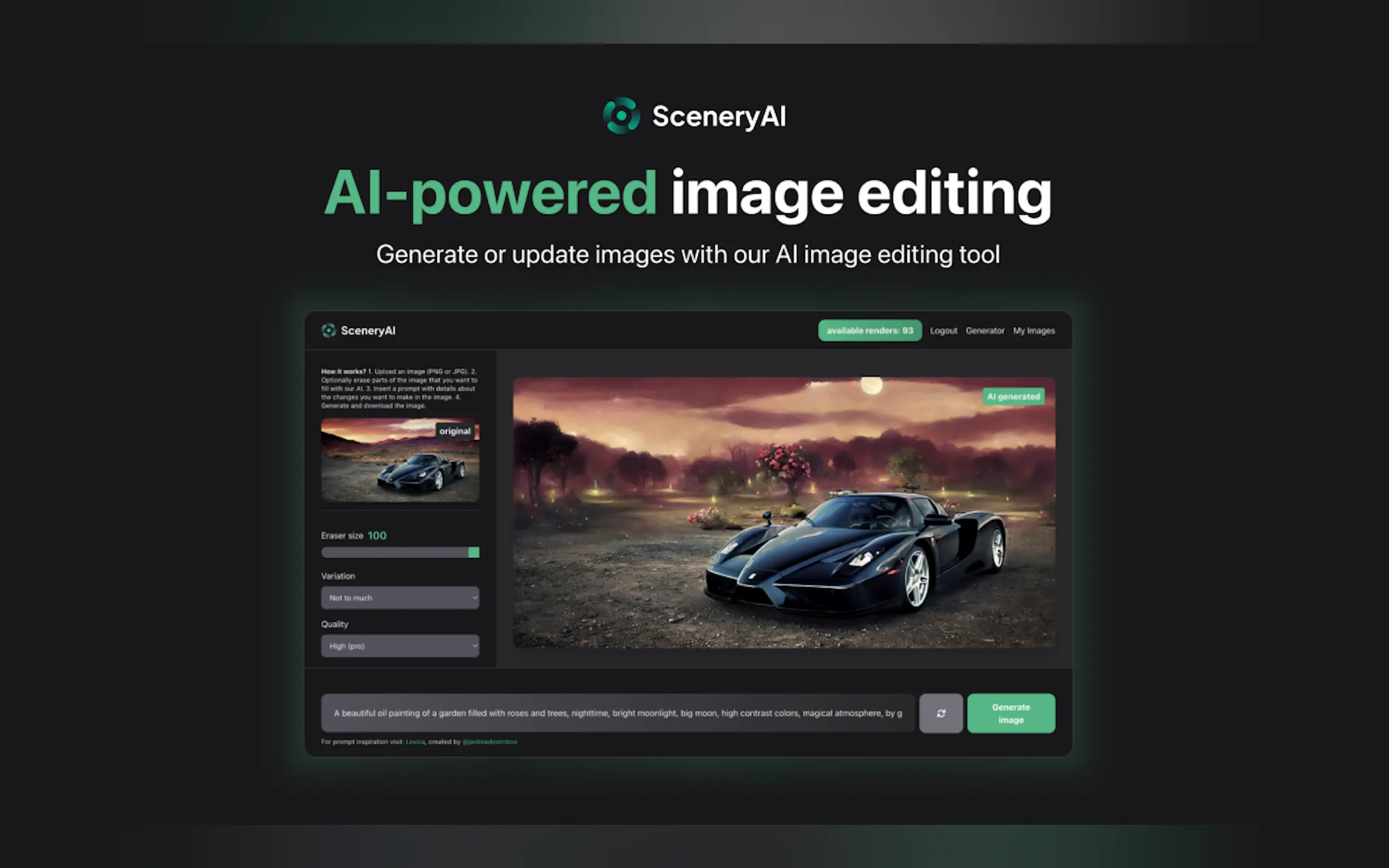 SceneryAI gallery image