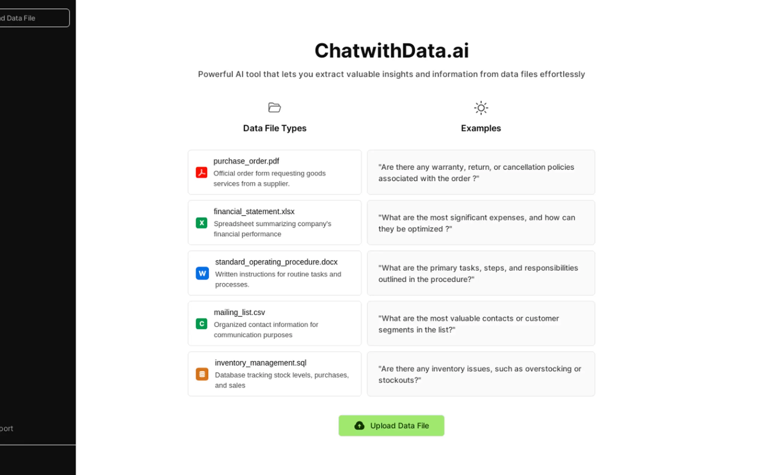 Chat With Data gallery image