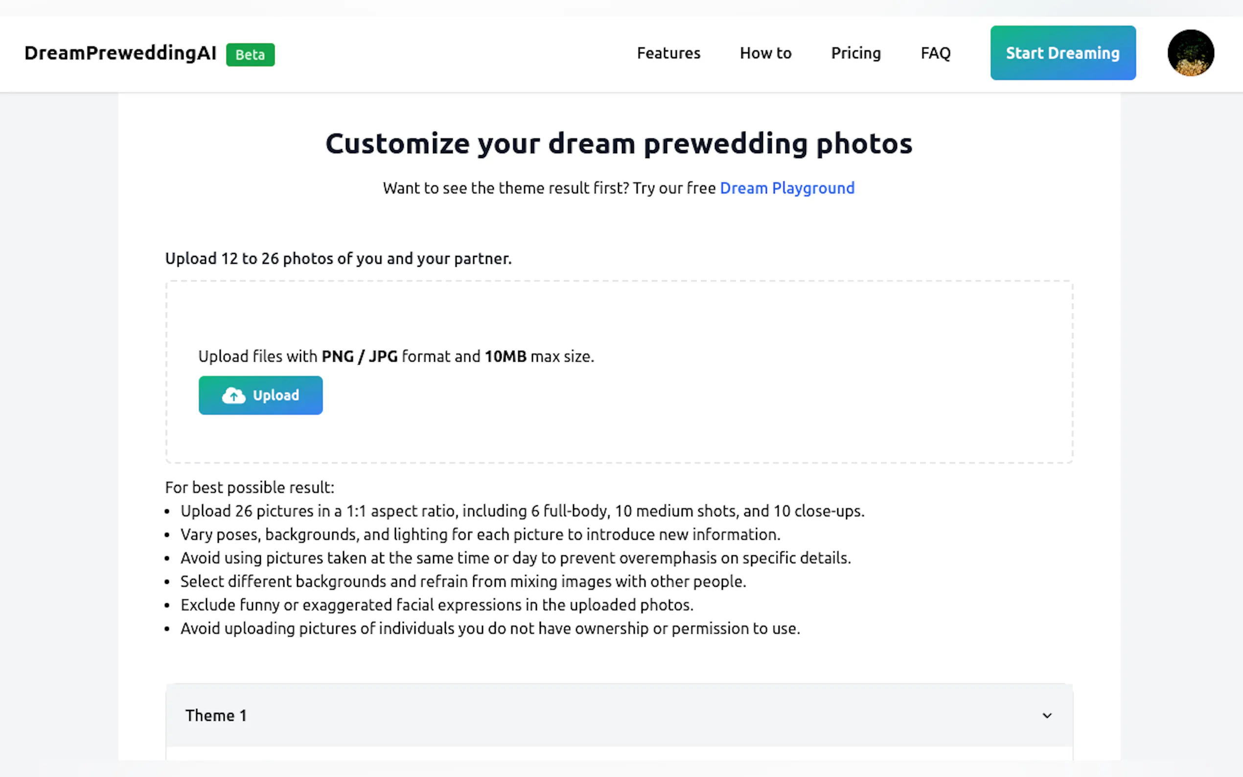 Dream Prewedding AI gallery image
