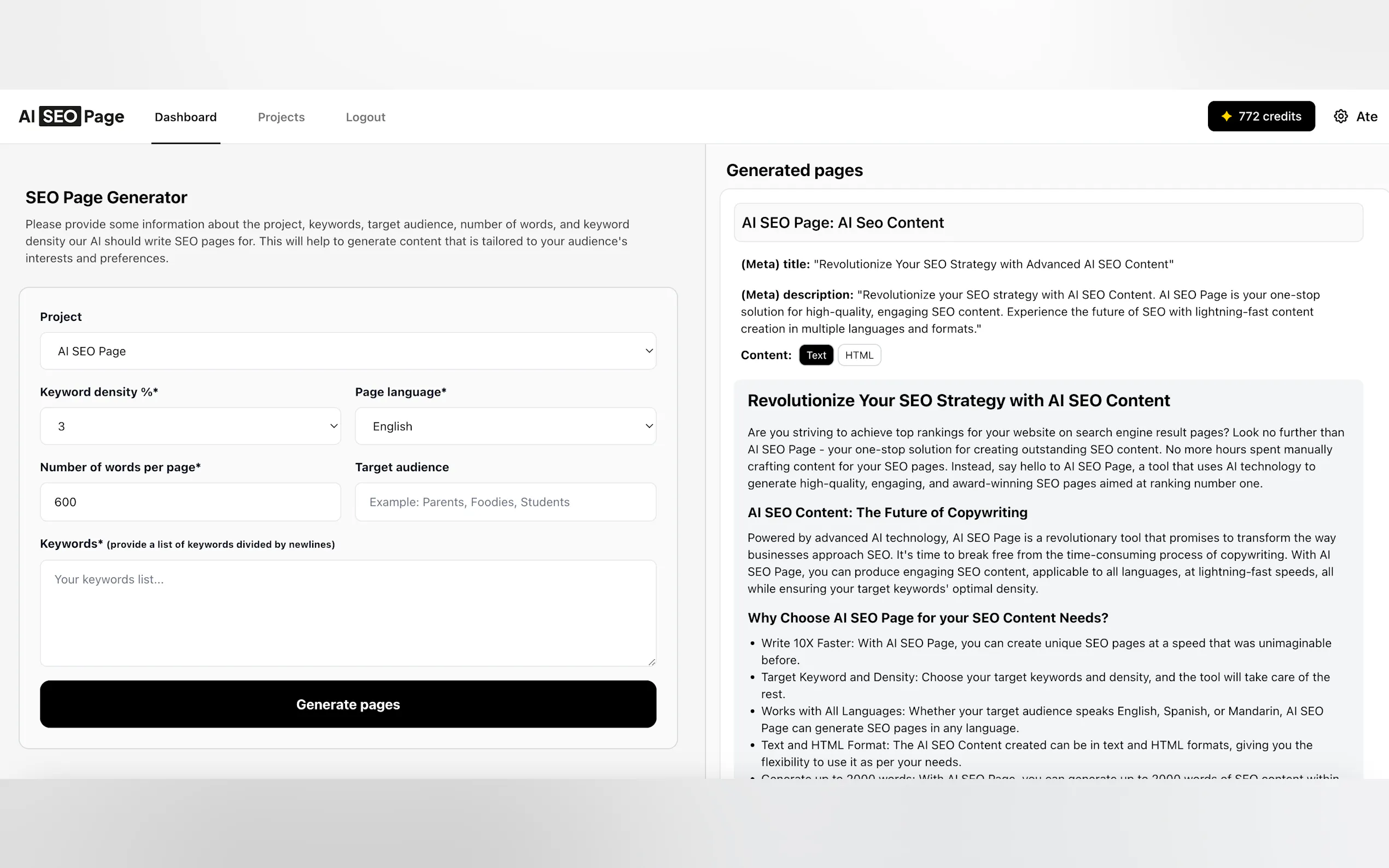 AI SEO Page gallery image