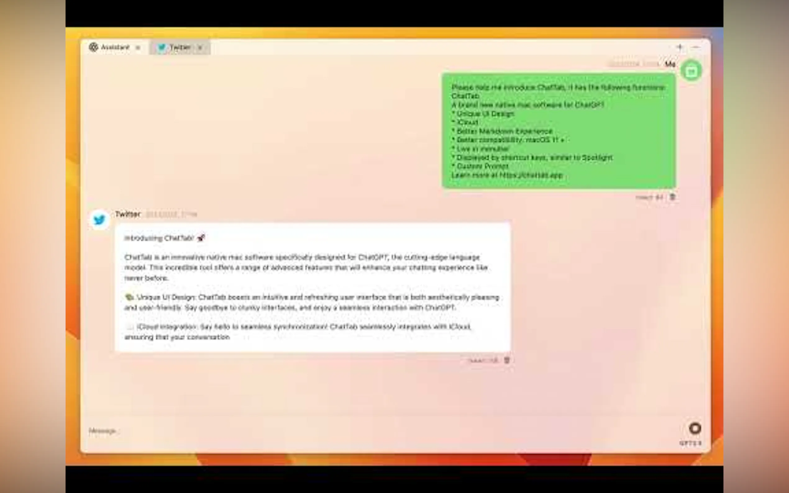 ChatTab gallery image