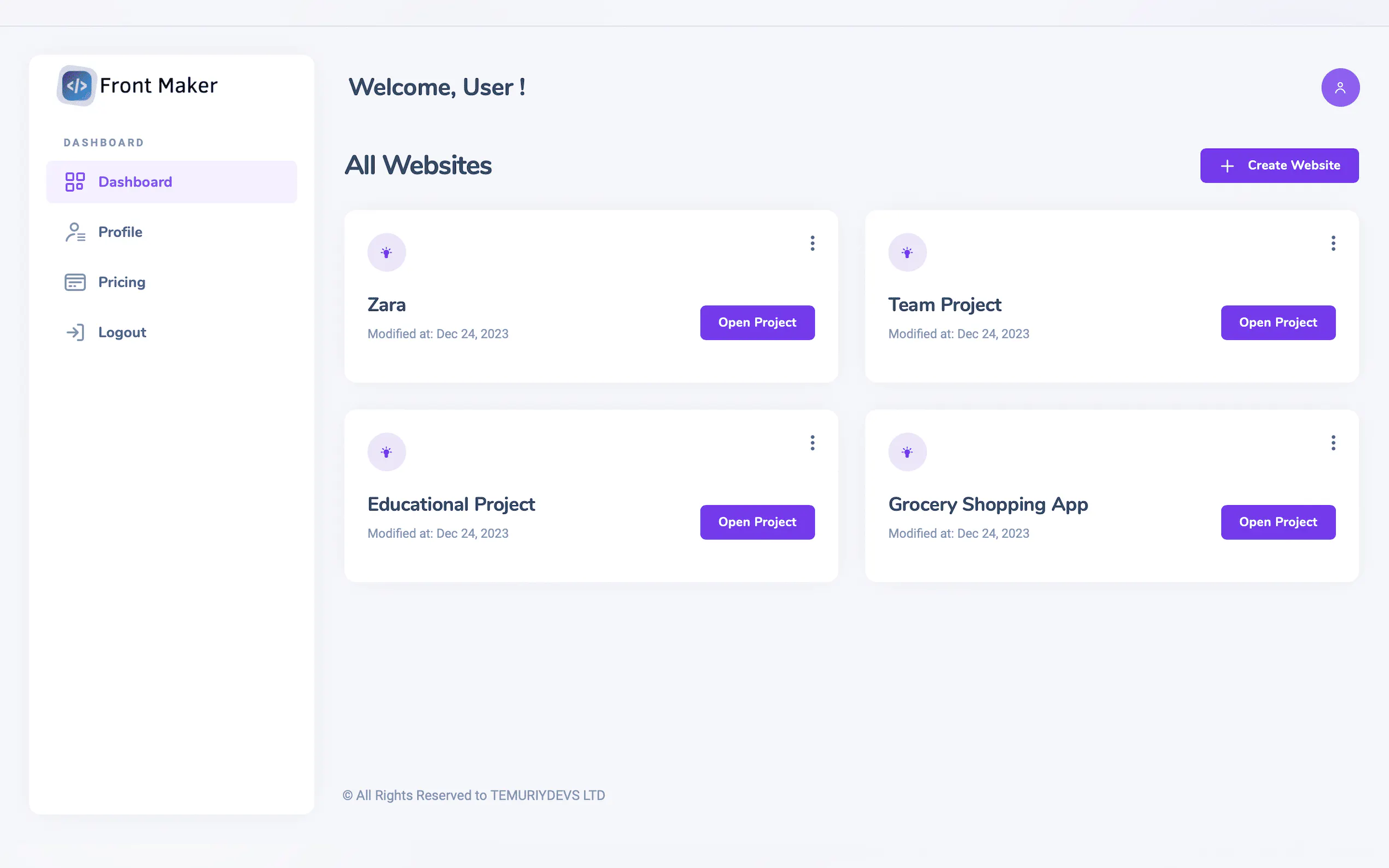 Front Maker AI gallery image