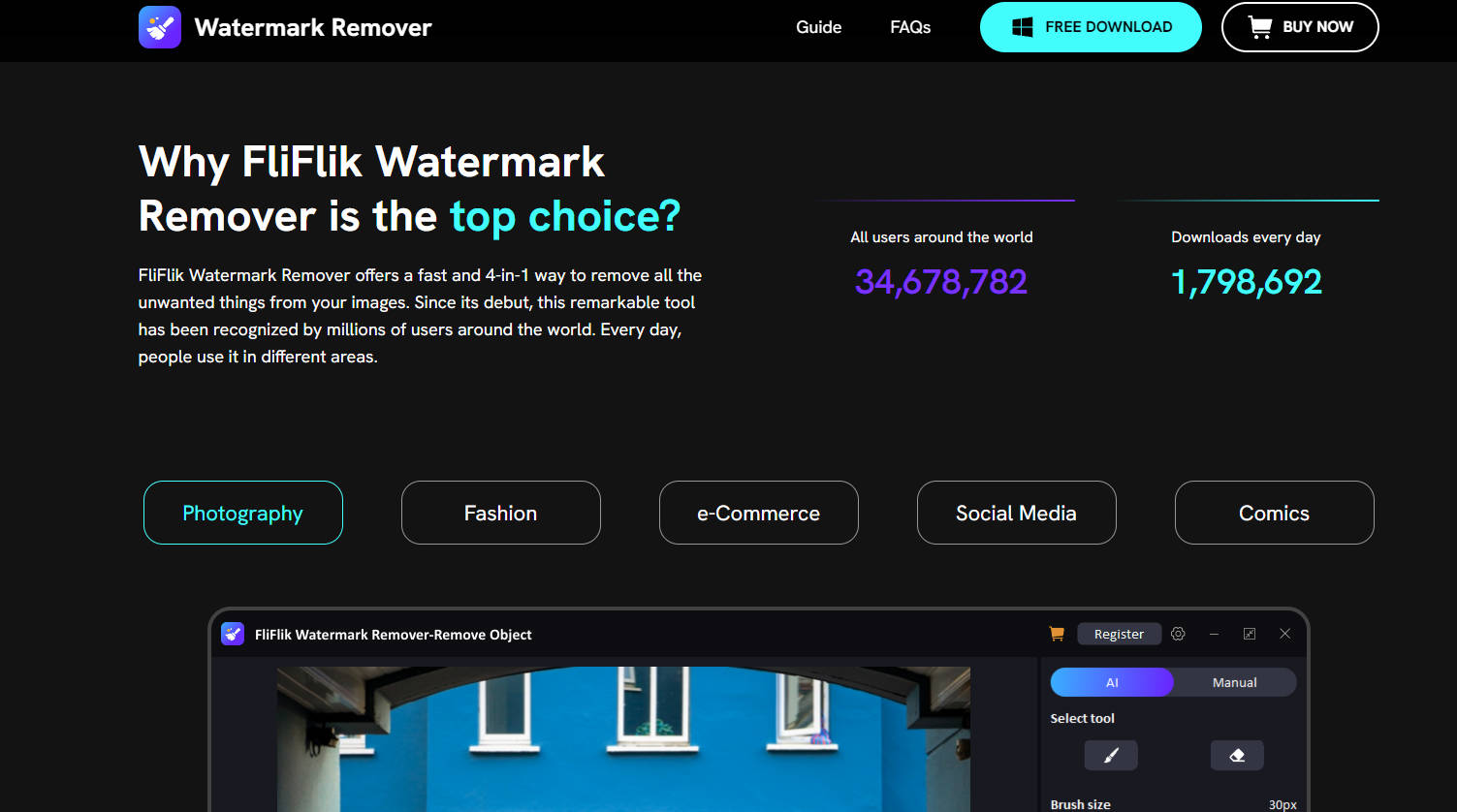 FliFlik Watermark Remover gallery image