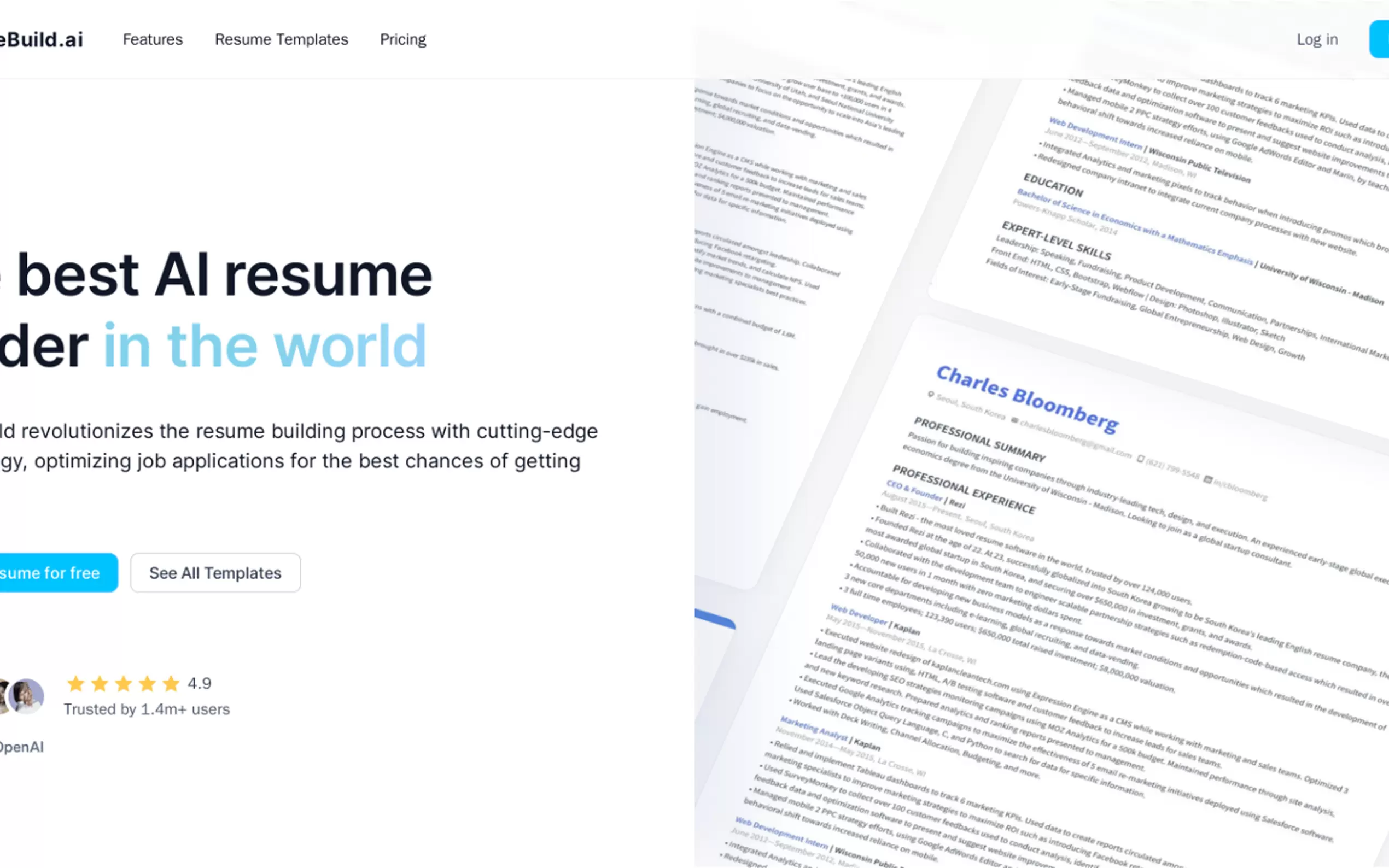 ResumeBuild gallery image