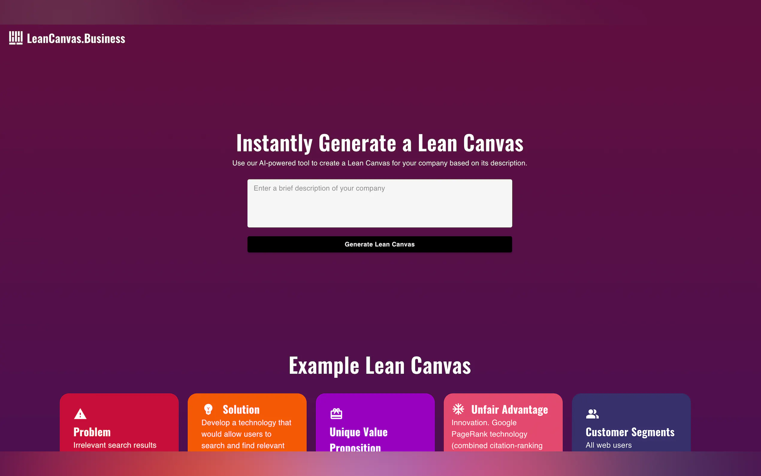 Lean Canvas gallery image