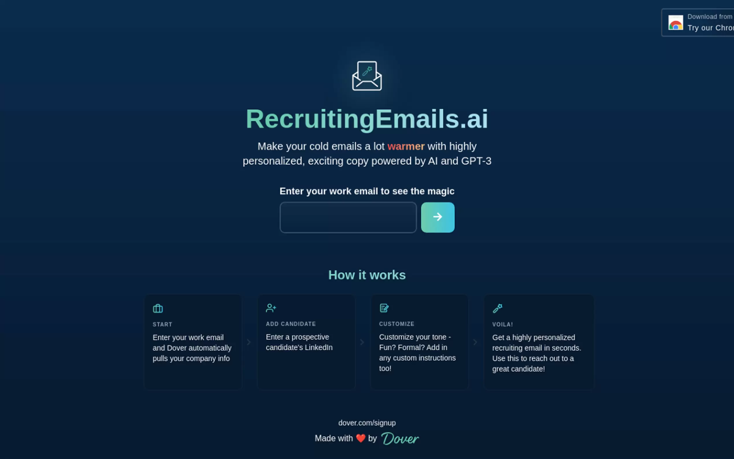 Recruiting Emails AI by Dover gallery image