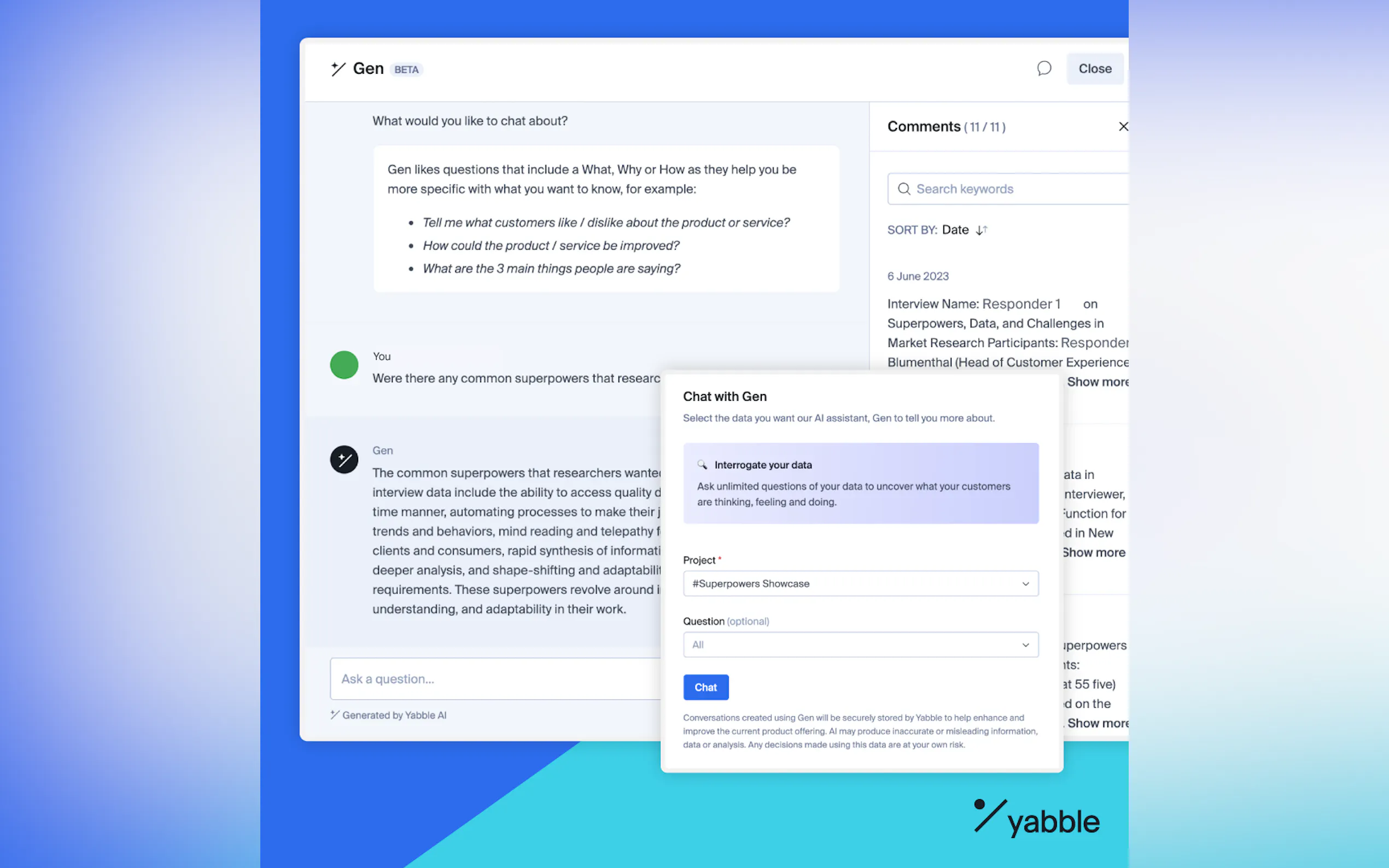 Yabble gallery image