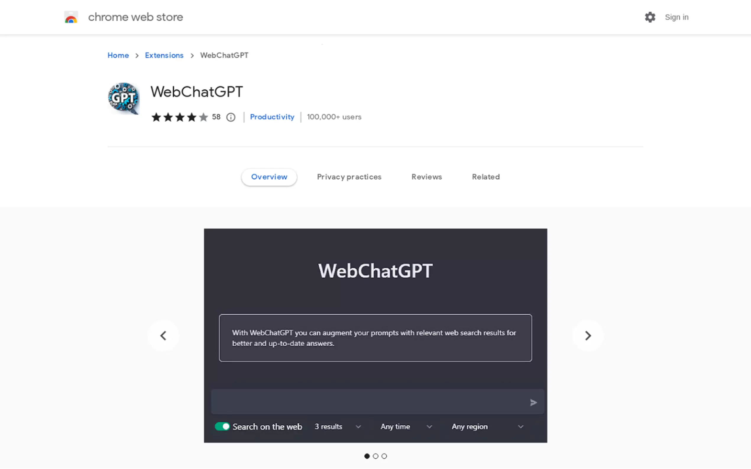 WebChatGPT gallery image