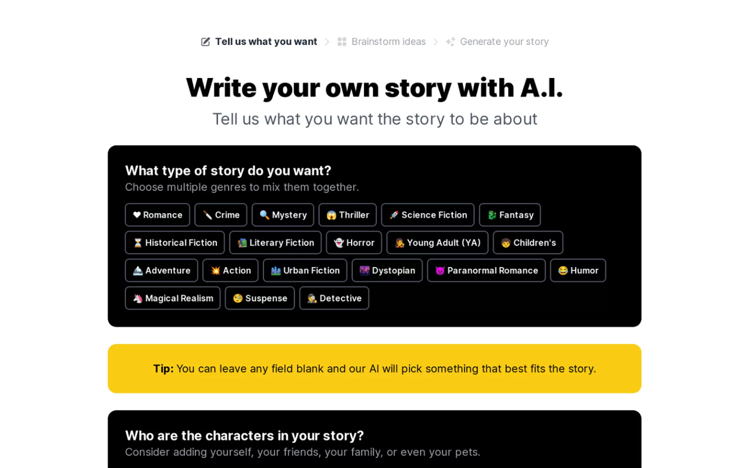 Story AI gallery image