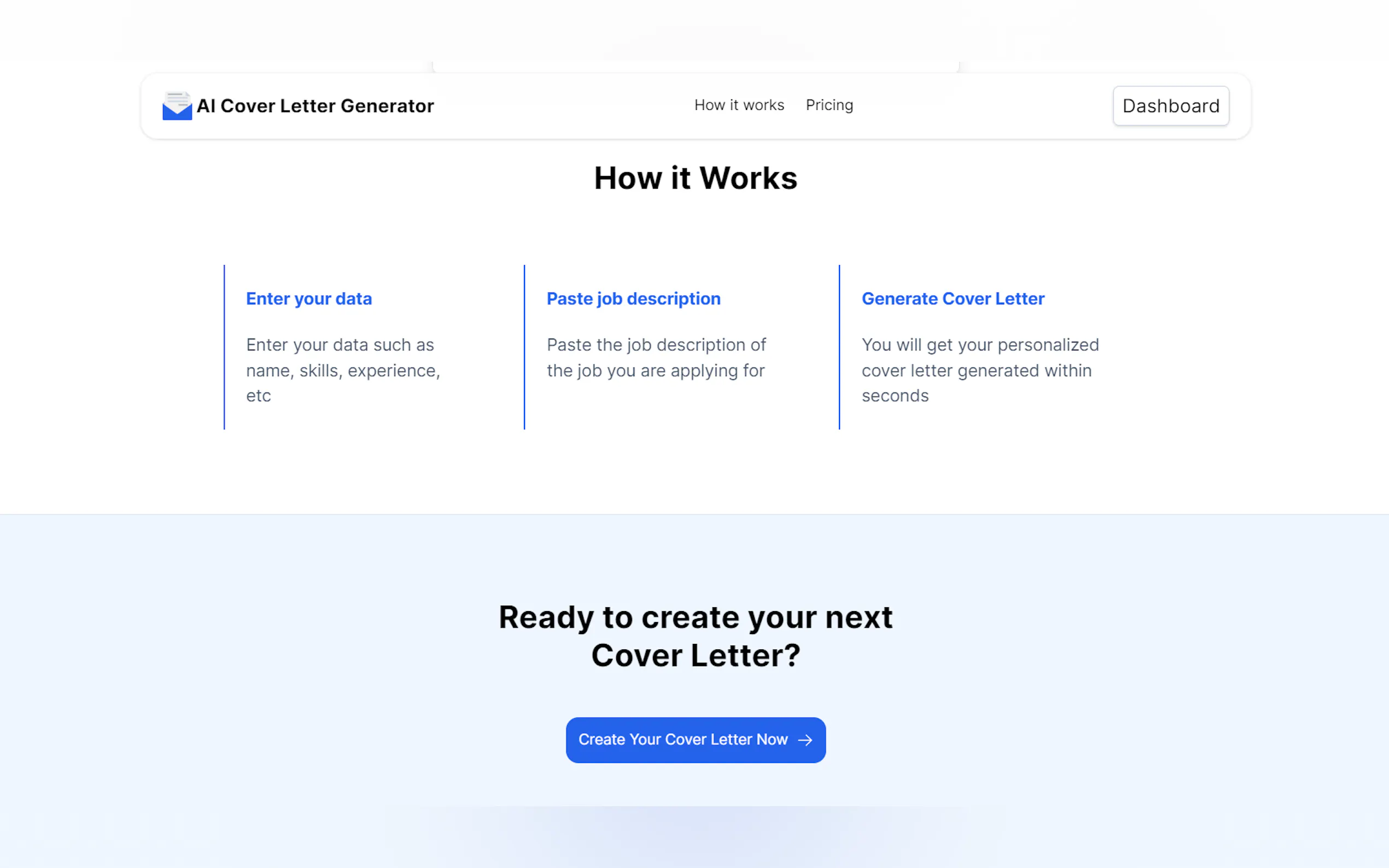 AI Cover Letter Generator gallery image