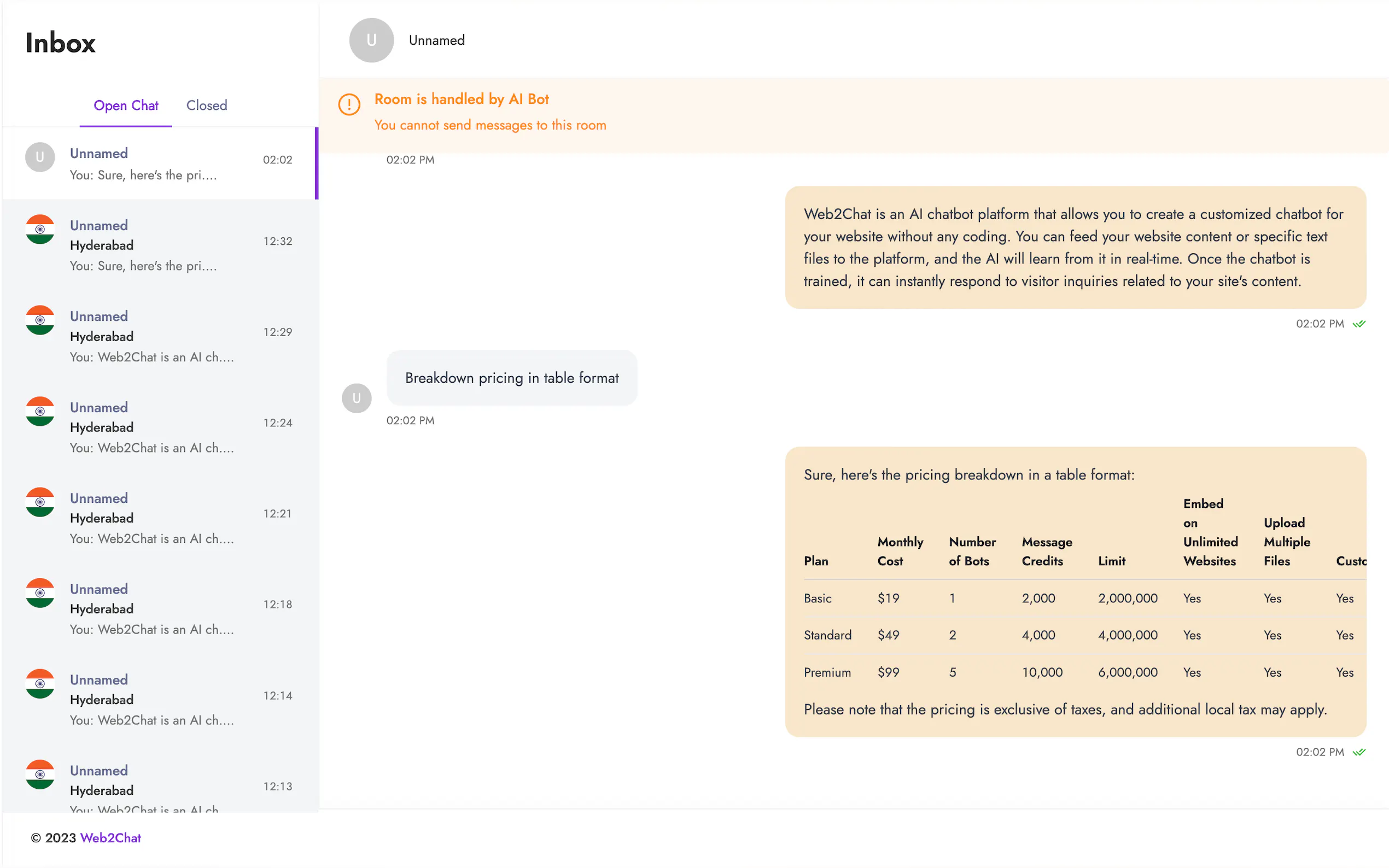 Web2Chat gallery image