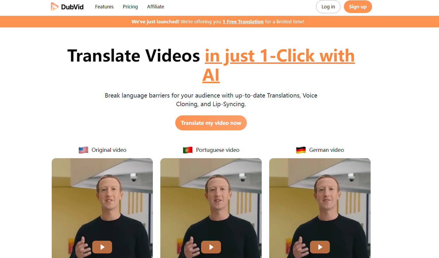 DubVid AI Video Translator gallery image