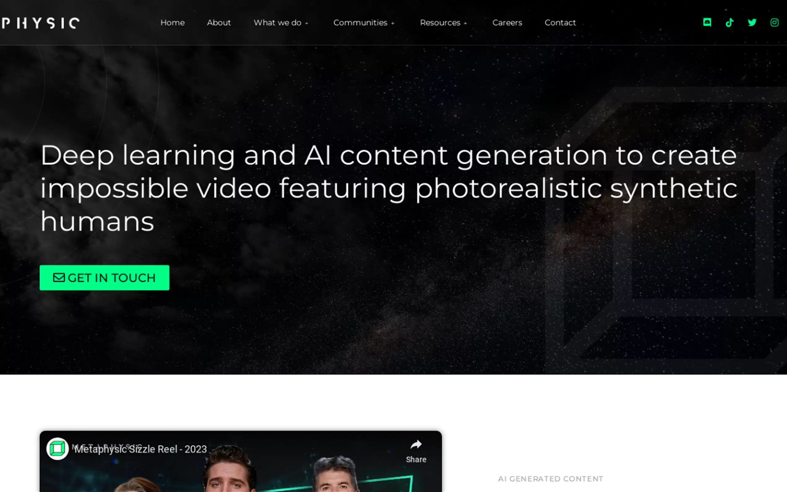 Metaphysic.ai gallery image