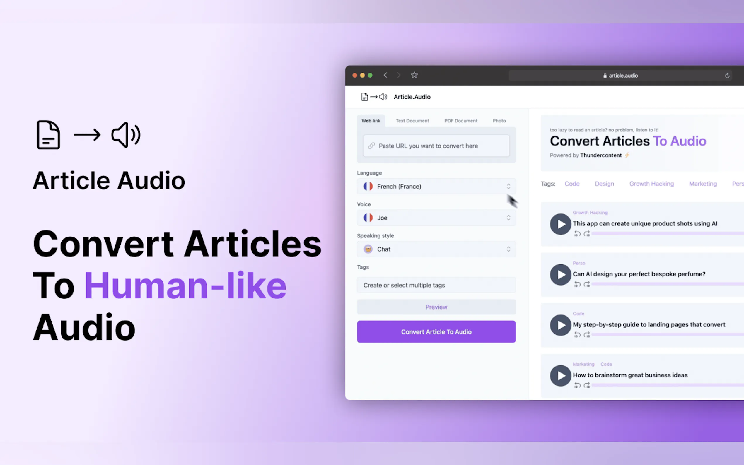 Article.Audio gallery image