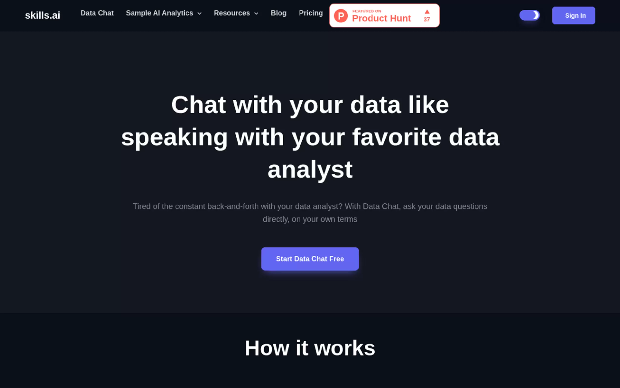 AI Data Chat by skills.ai gallery image